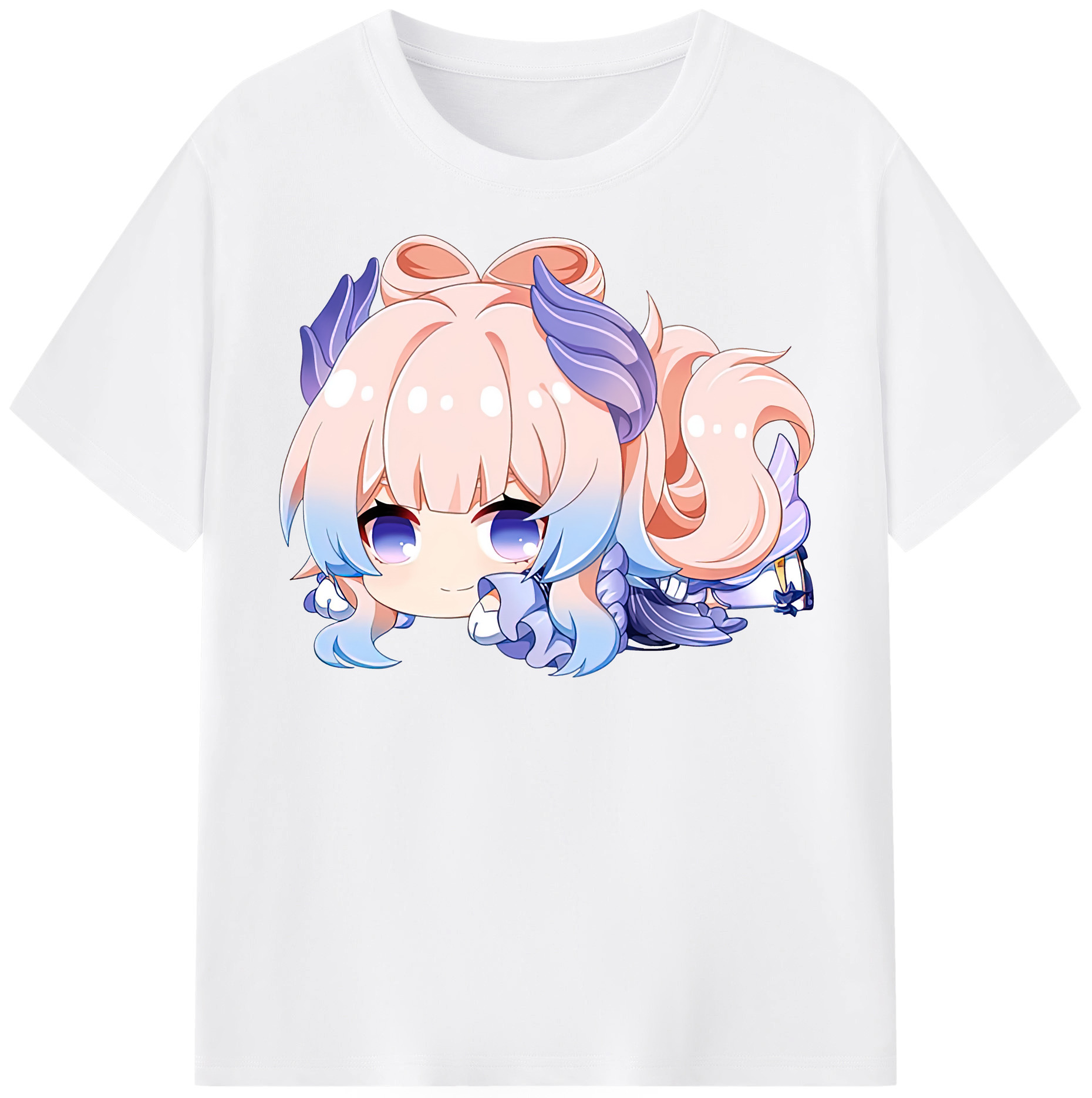 げんし神 珊瑚宮心海 サンゴノミヤ・ココミ genshin Sangonomiya Kokomi 綿100％半袖Tシャツ（フロントプリント）