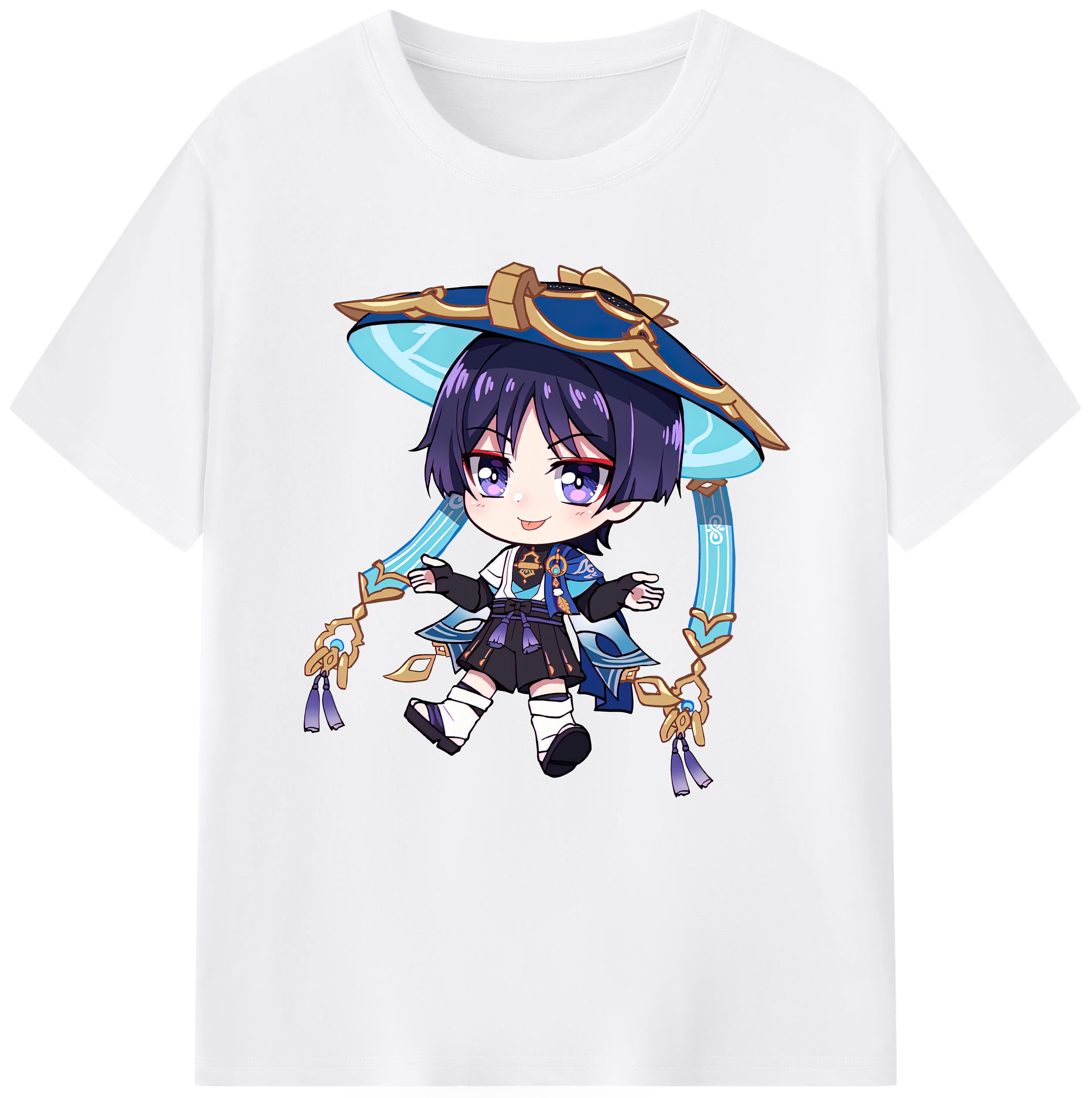 げんし神 さんペい genshin Sanpei 綿100％半袖Tシャツ（フロントプリント）