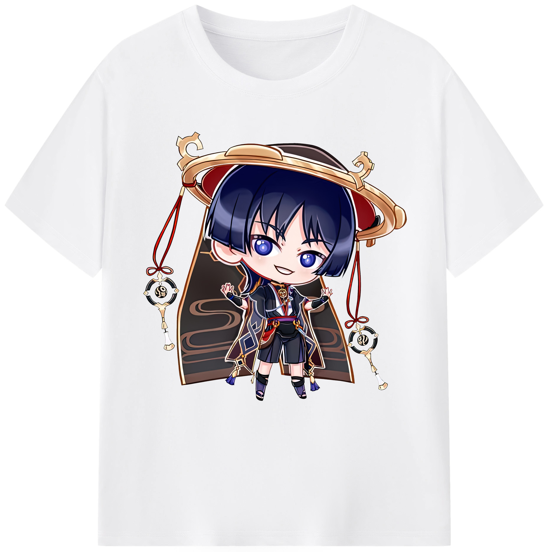 げんし神 さんペい genshin Sanpei 綿100％半袖Tシャツ（フロントプリント）