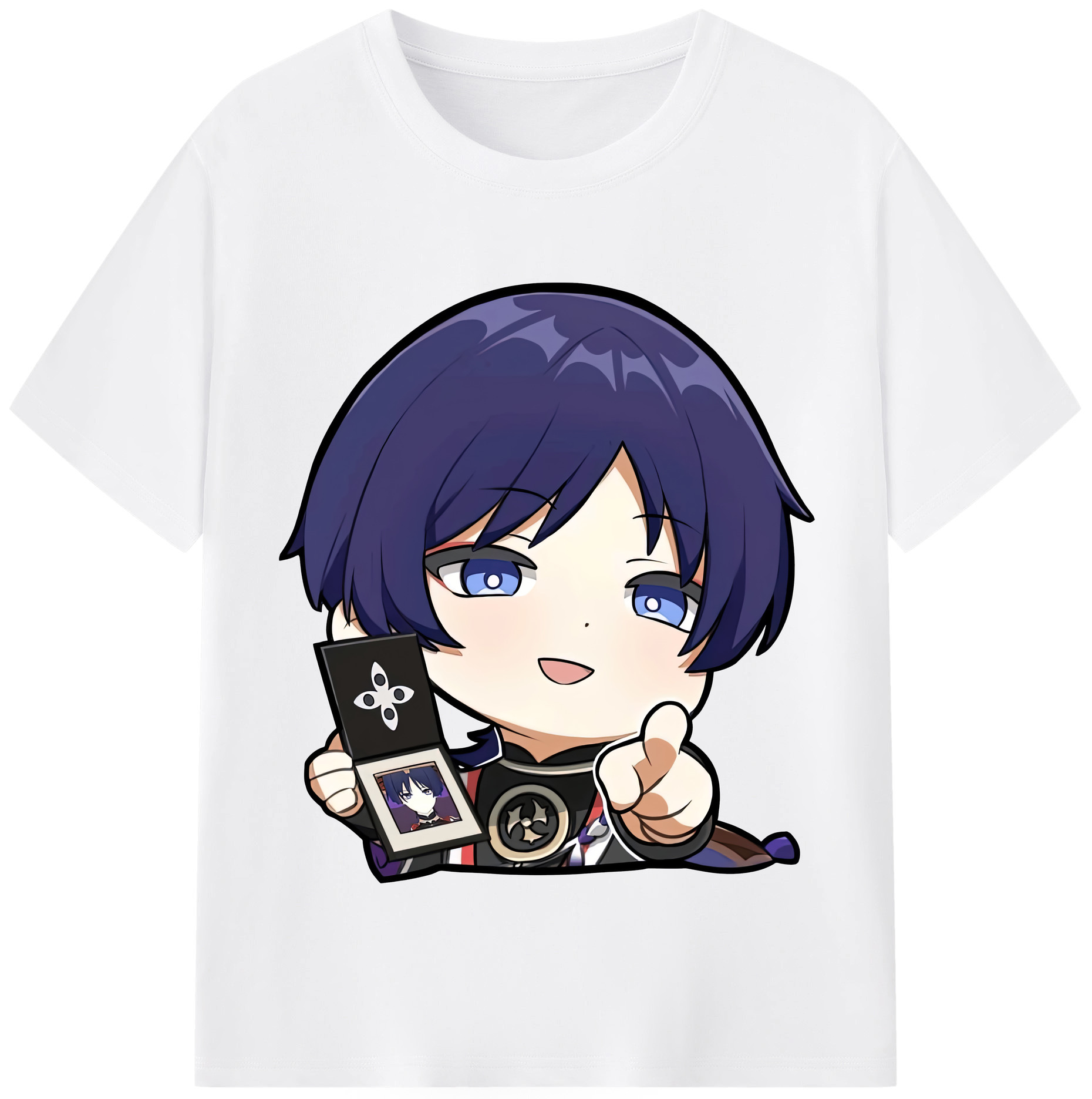 げんし神 さんペい genshin Sanpei 綿100％半袖Tシャツ（フロントプリント）