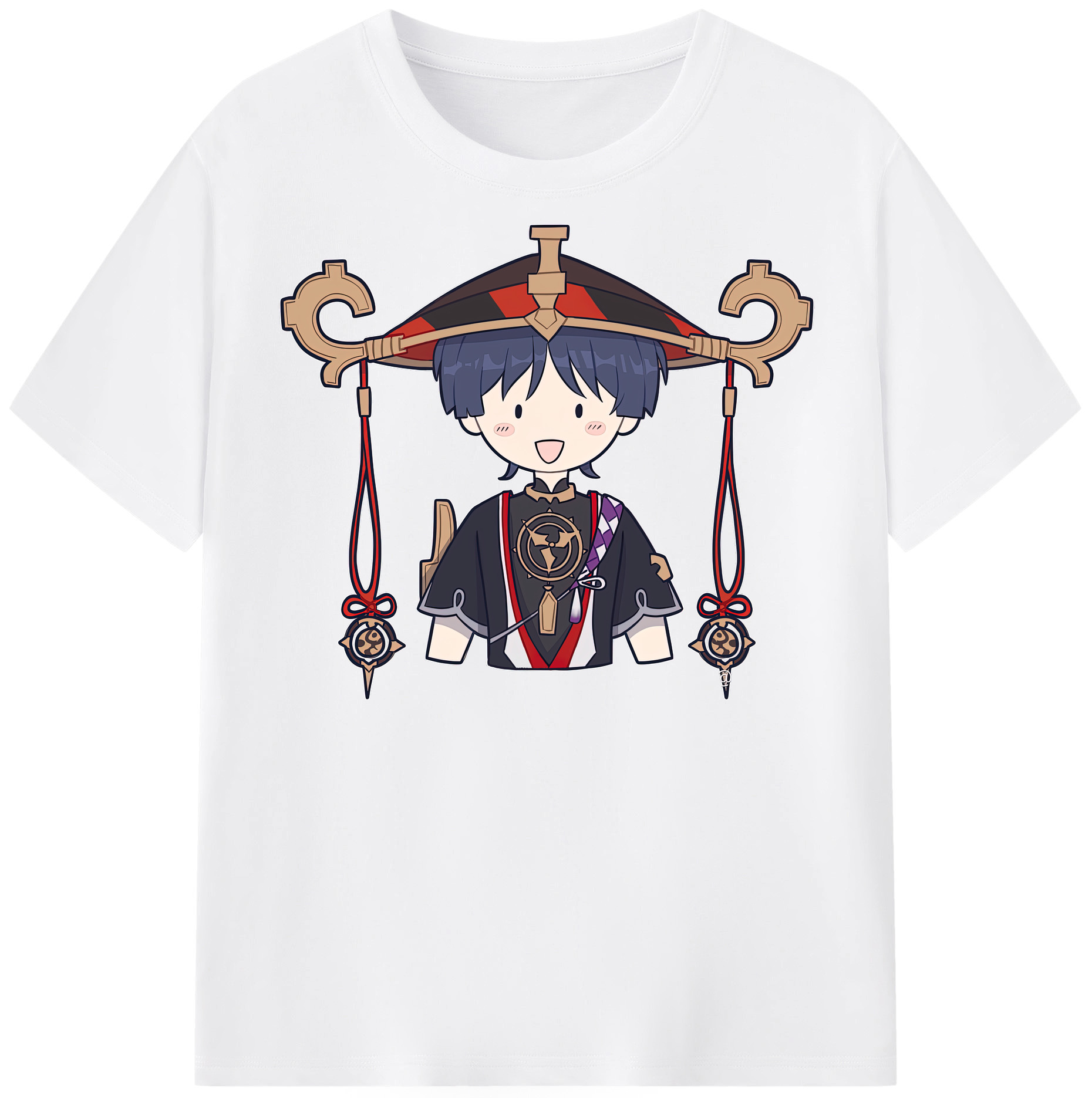 げんし神 さんペい genshin Sanpei 綿100％半袖Tシャツ（フロントプリント）