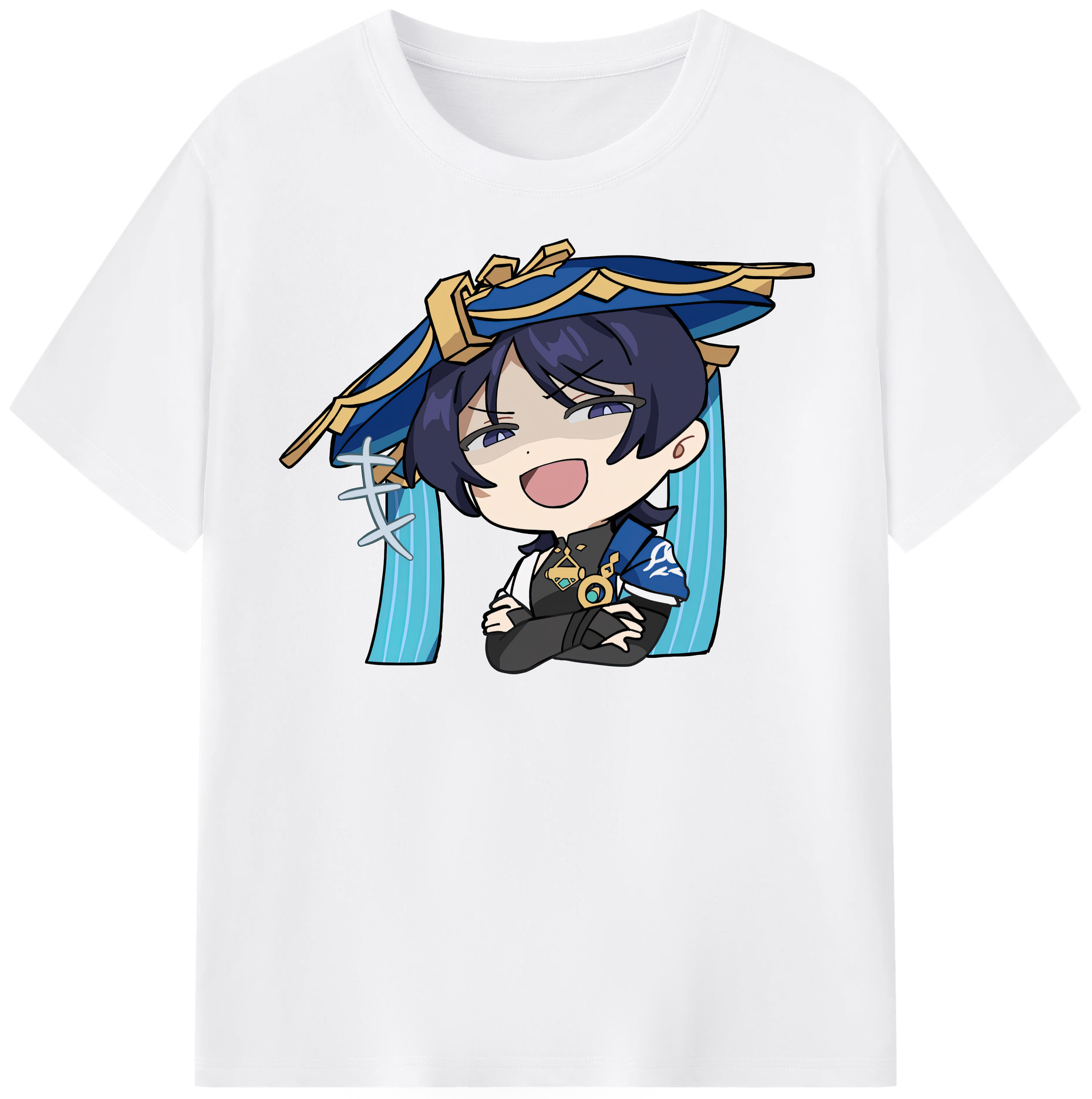 げんし神 さんペい genshin Sanpei 綿100％半袖Tシャツ（フロントプリント）