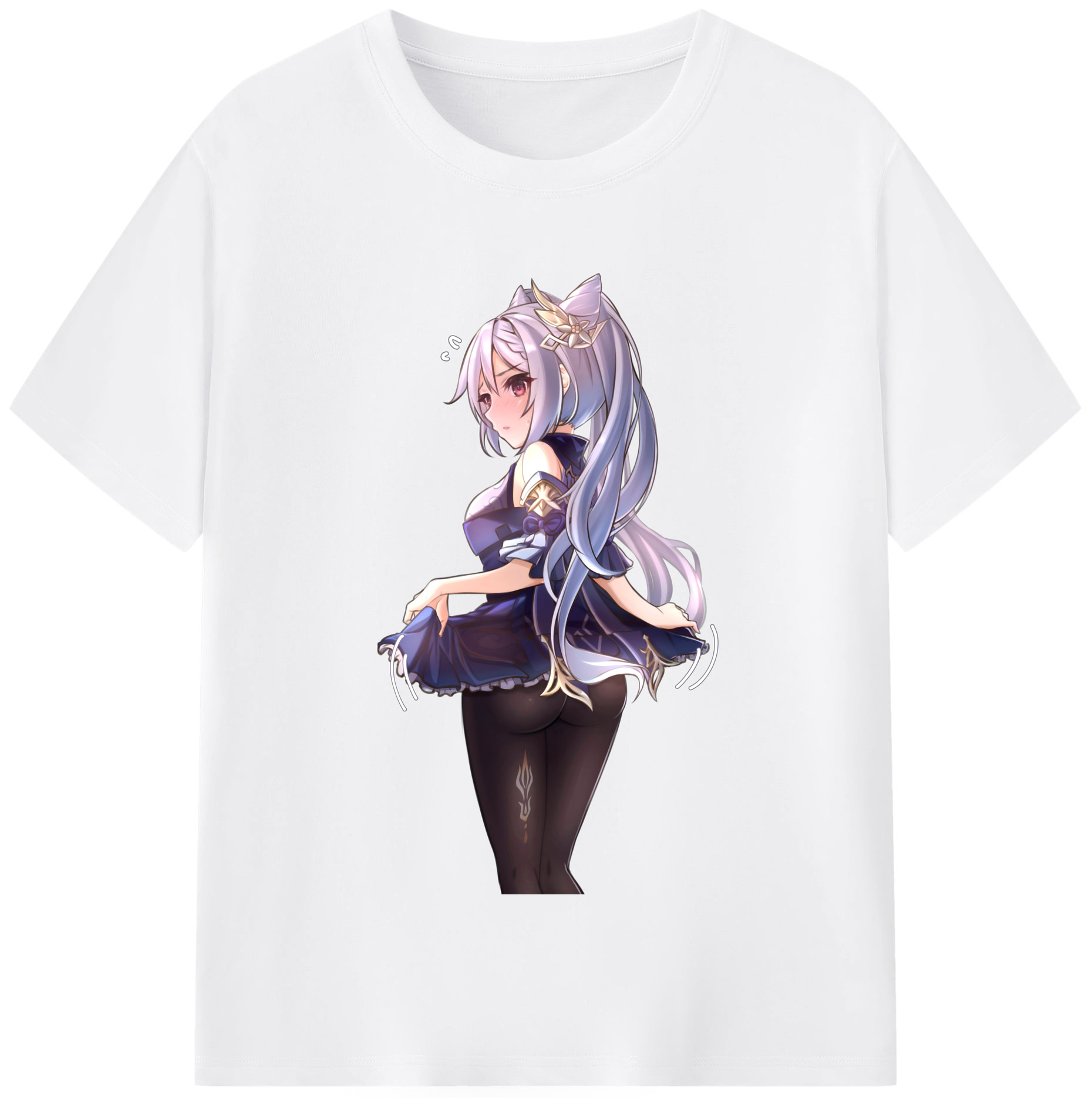 げんし神 刻晴 こくせい genshin Kokusei 綿100％半袖Tシャツ（フロントプリント）