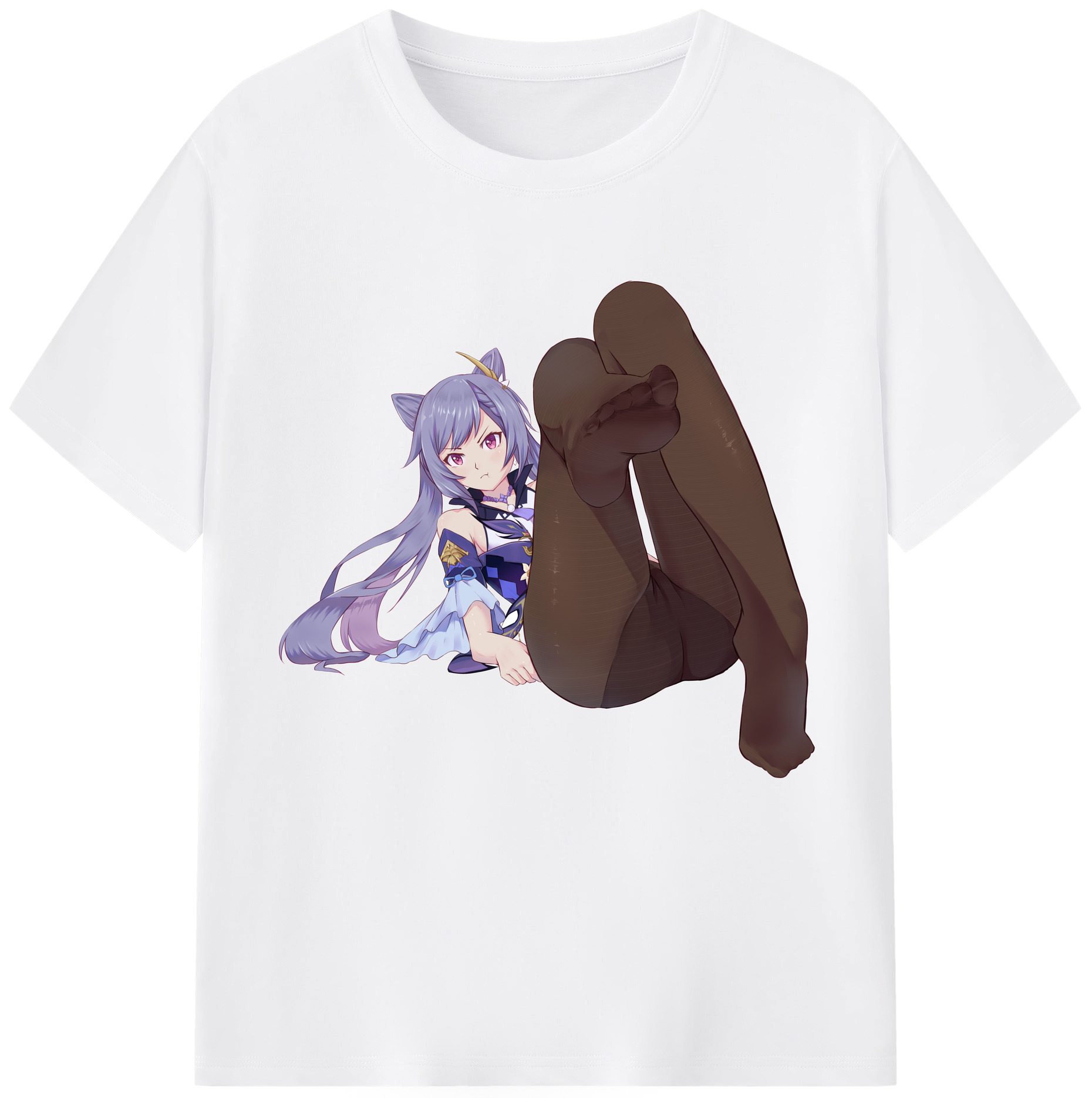 げんし神 刻晴 こくせい genshin Kokusei 綿100％半袖Tシャツ（フロントプリント）
