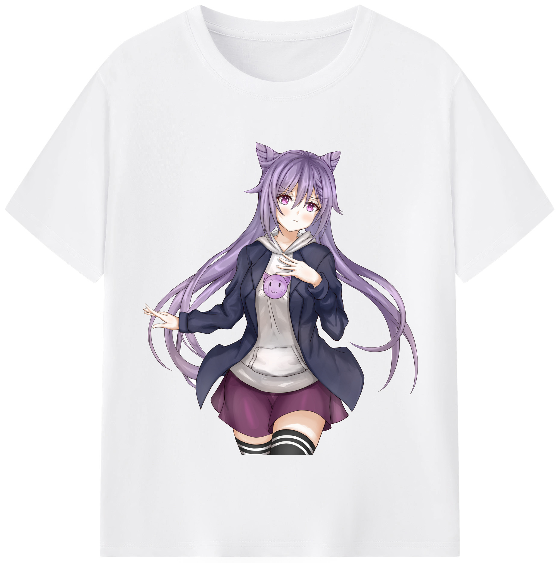 げんし神 刻晴 こくせい genshin Kokusei 綿100％半袖Tシャツ（フロントプリント）