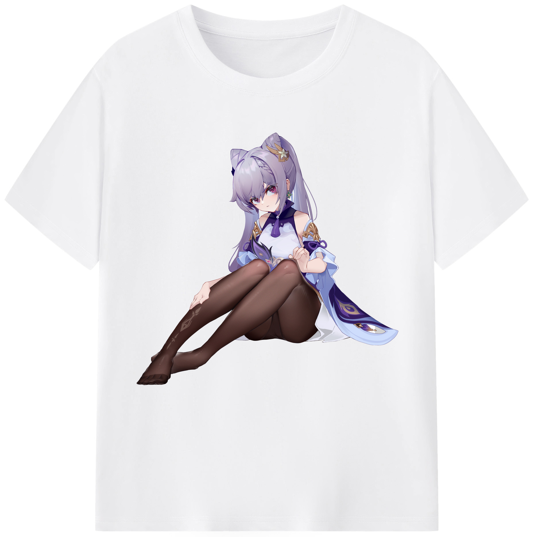 げんし神 刻晴 こくせい genshin Kokusei 綿100％半袖Tシャツ（フロントプリント）