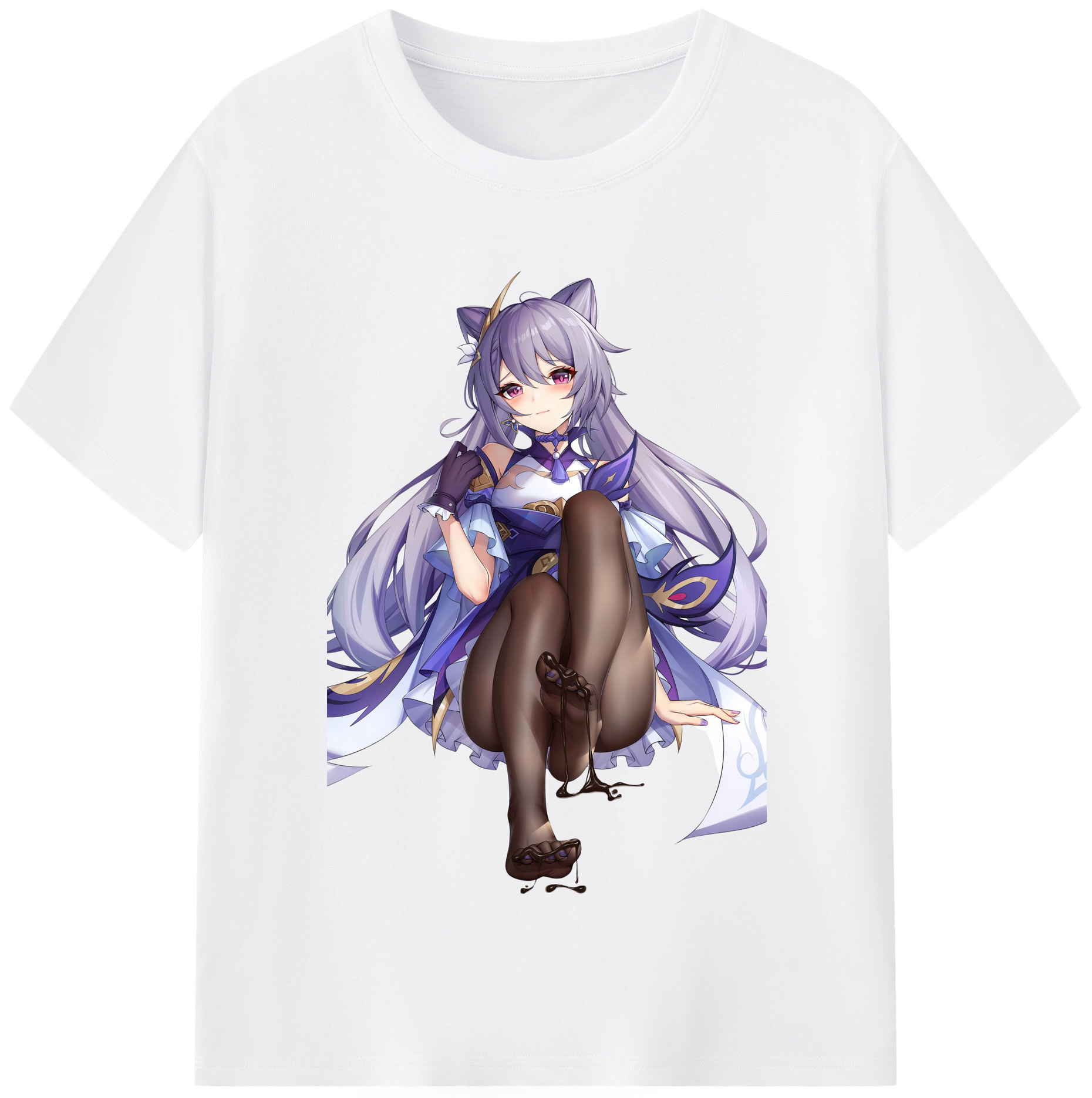げんし神 刻晴 こくせい genshin Kokusei 綿100％半袖Tシャツ（フロントプリント）