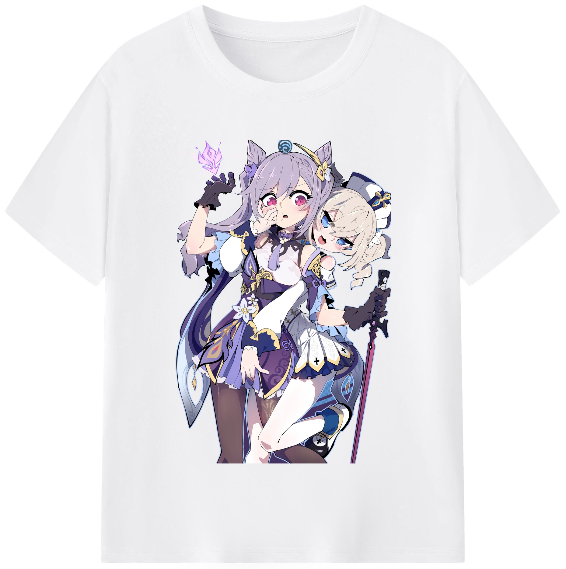 げんし神 刻晴 こくせい genshin Kokusei 綿100％半袖Tシャツ（フロントプリント）