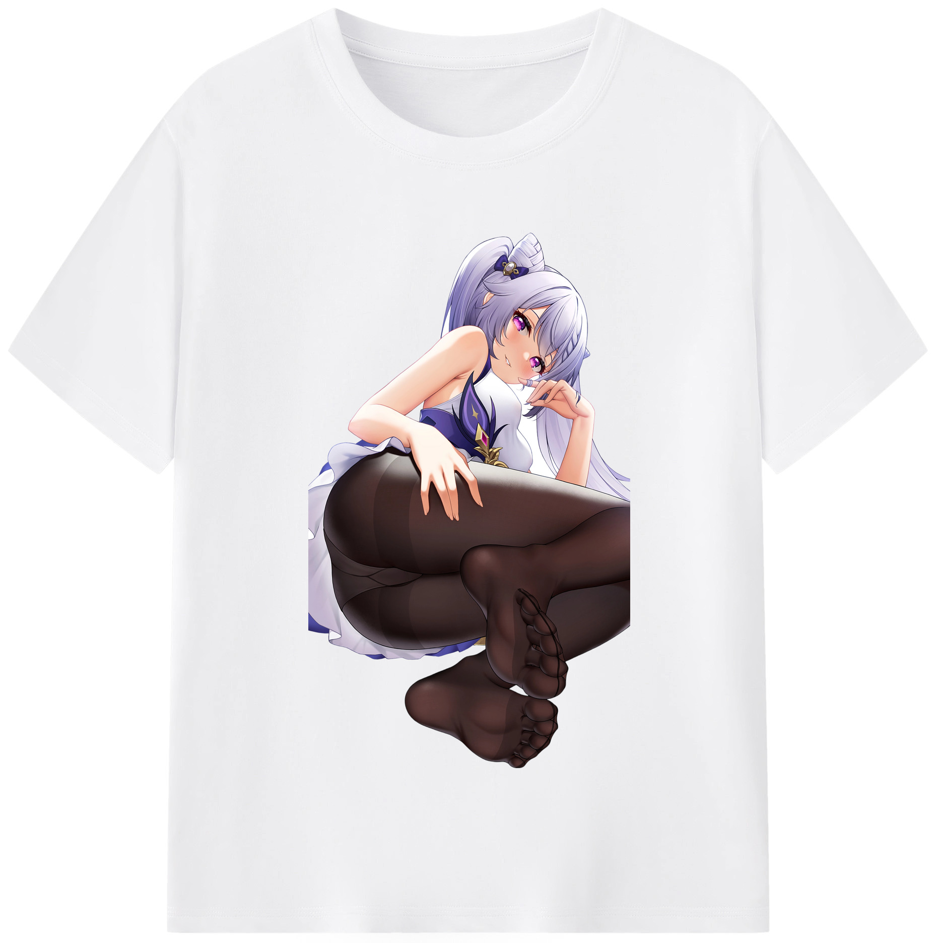 げんし神 刻晴 こくせい genshin Kokusei 綿100％半袖Tシャツ（フロントプリント）
