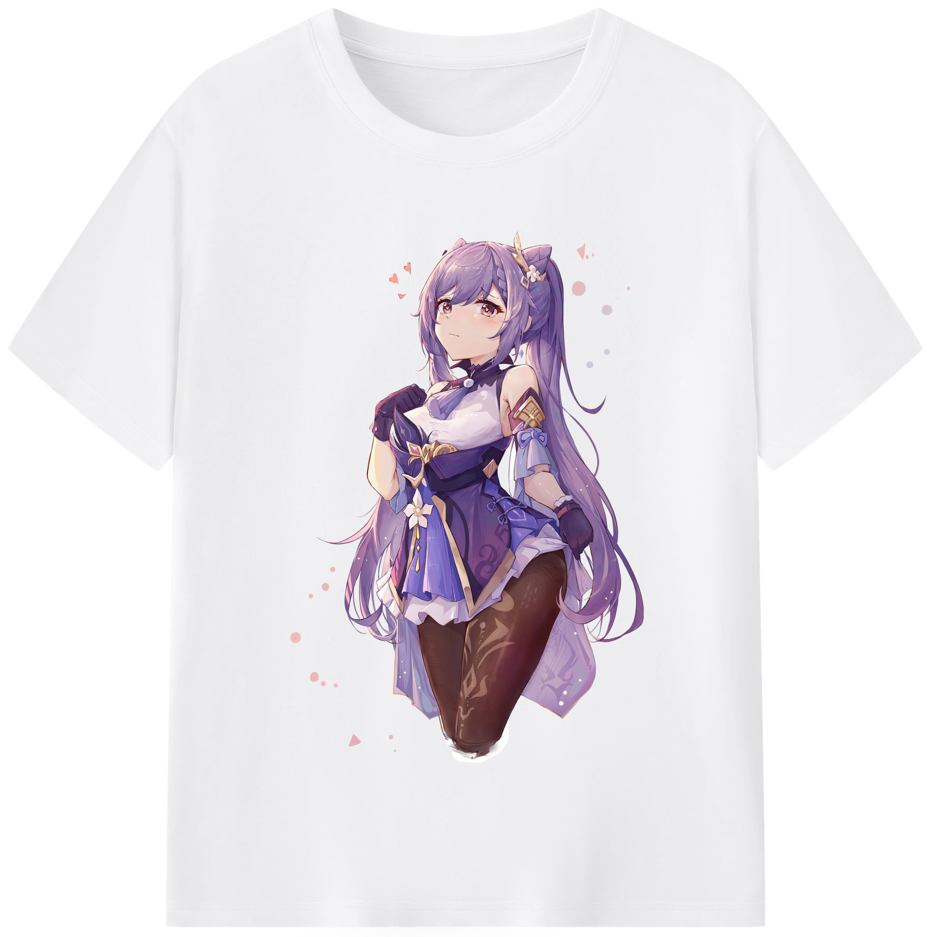 げんし神 刻晴 こくせい genshin Kokusei 綿100％半袖Tシャツ（フロントプリント）