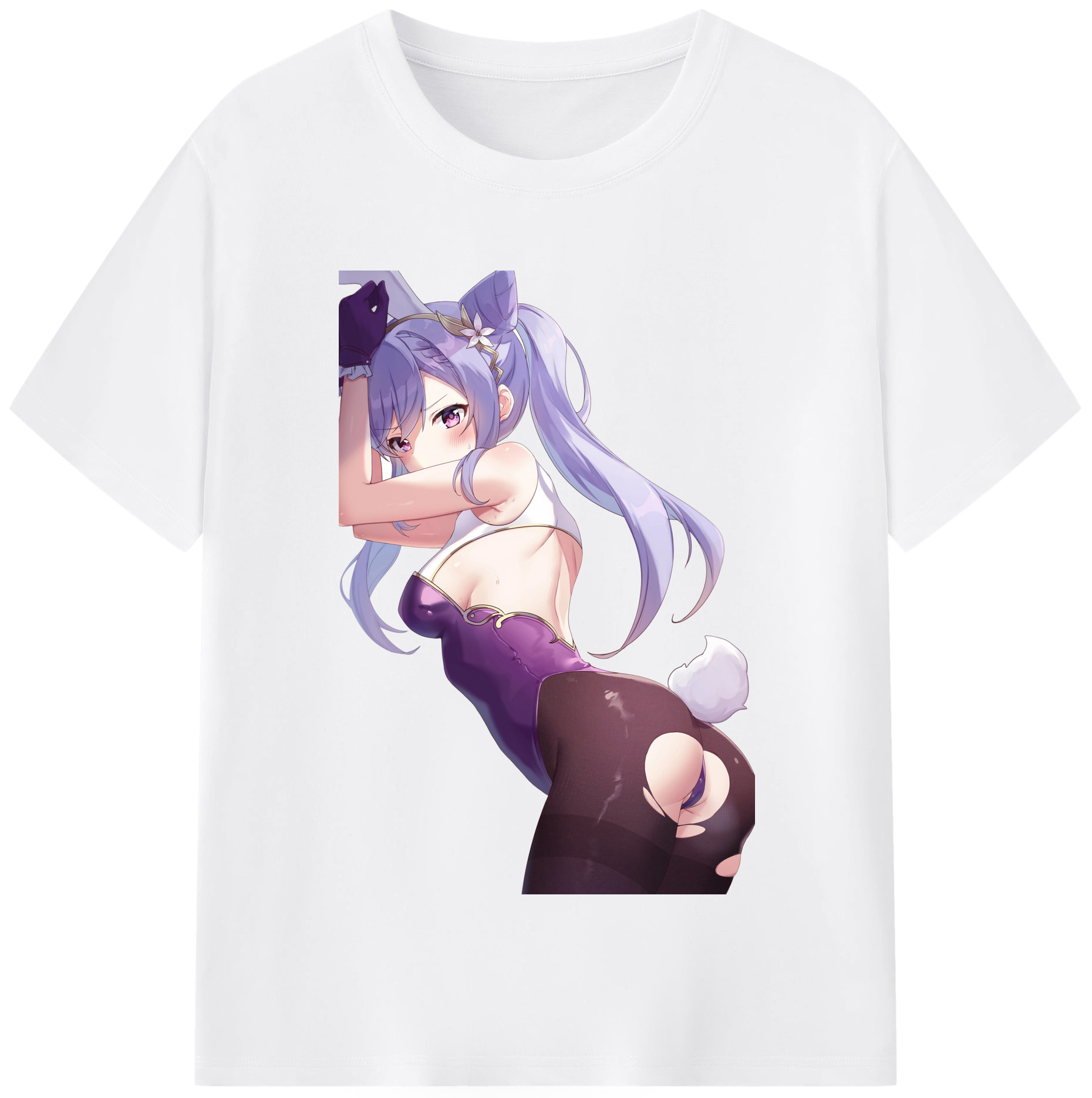 げんし神 刻晴 こくせい genshin Kokusei 綿100％半袖Tシャツ（フロントプリント）