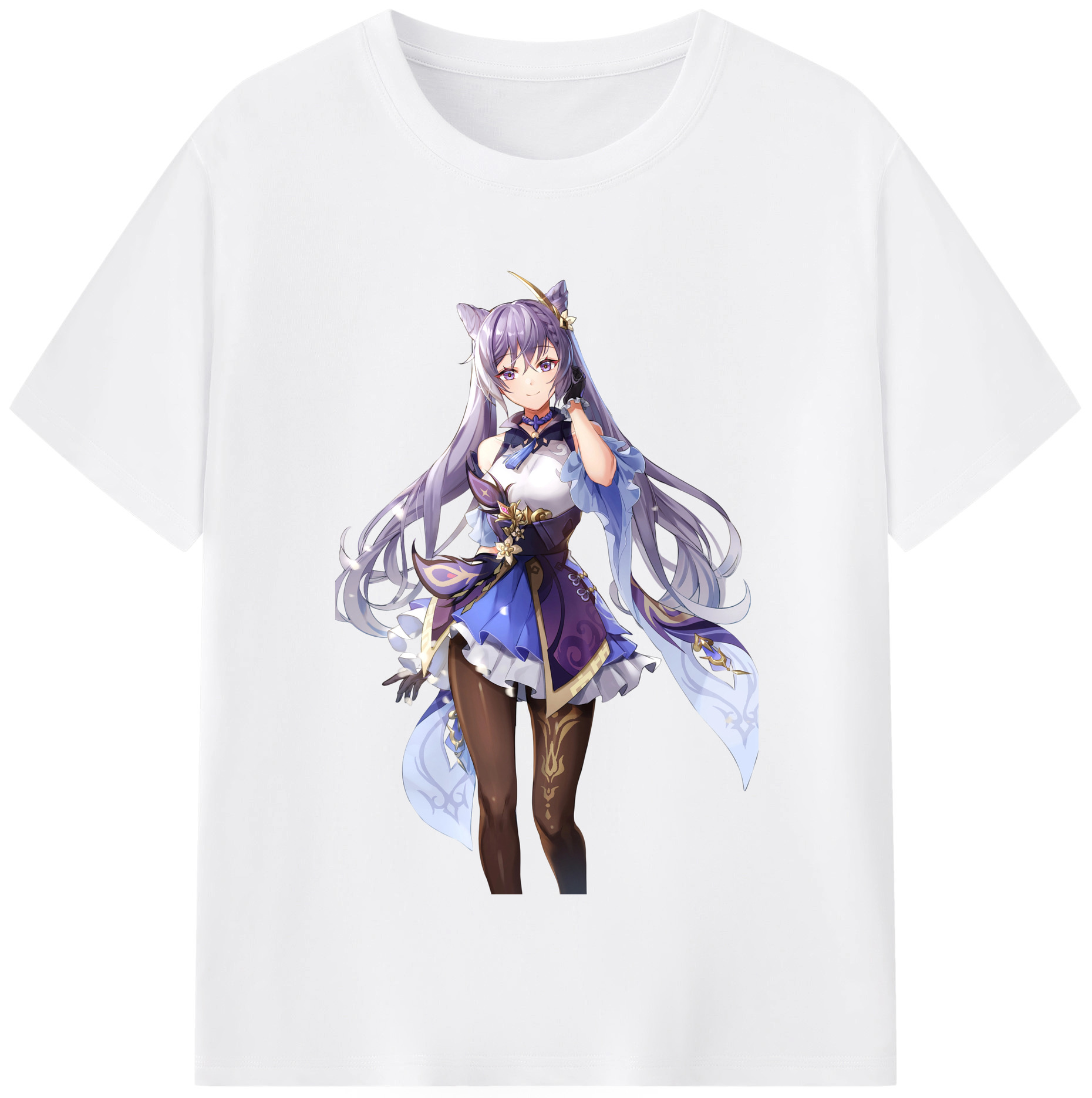 げんし神 刻晴 こくせい genshin Kokusei 綿100％半袖Tシャツ（フロントプリント）