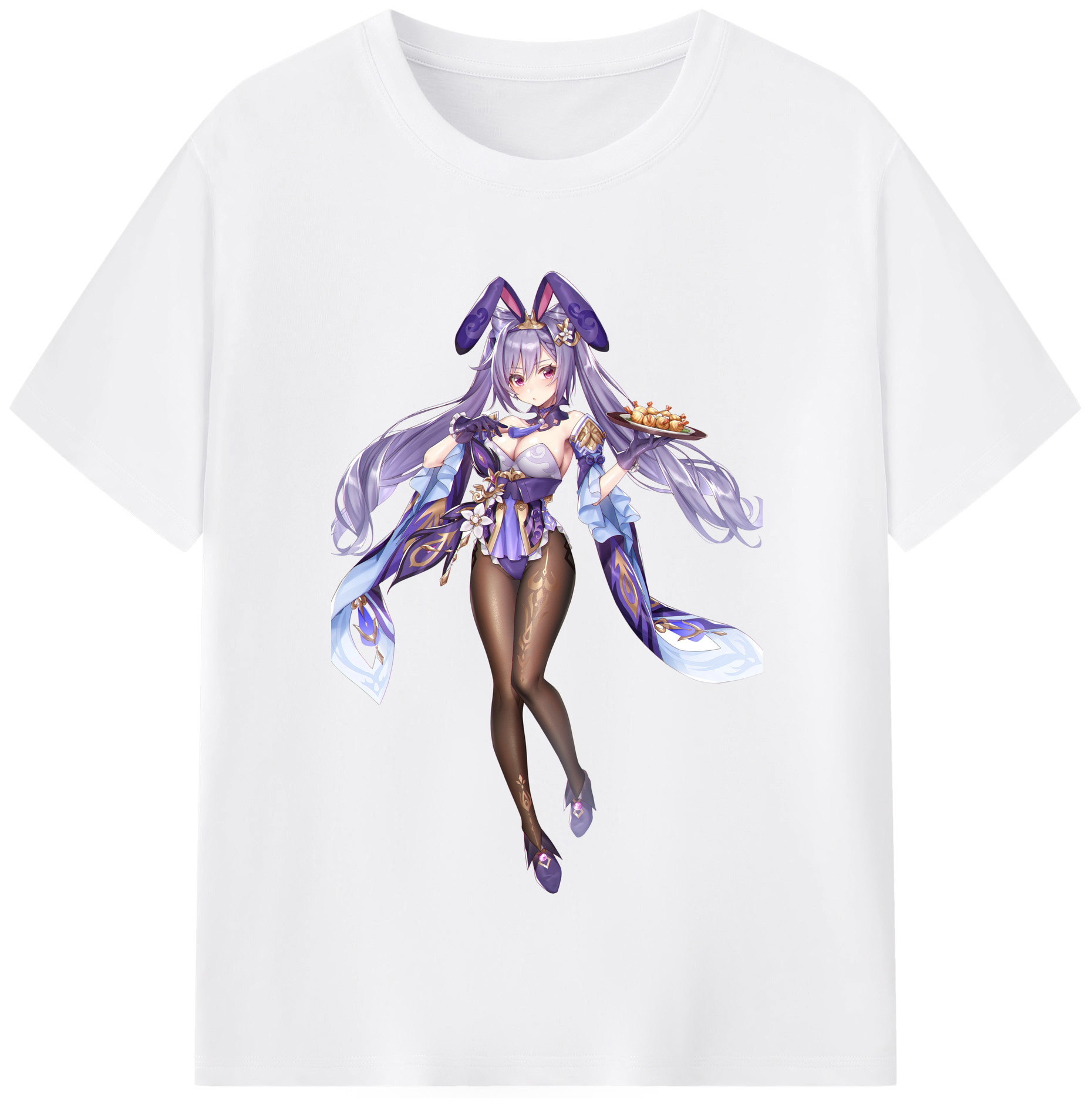 げんし神 刻晴 こくせい genshin Kokusei 綿100％半袖Tシャツ（フロントプリント）