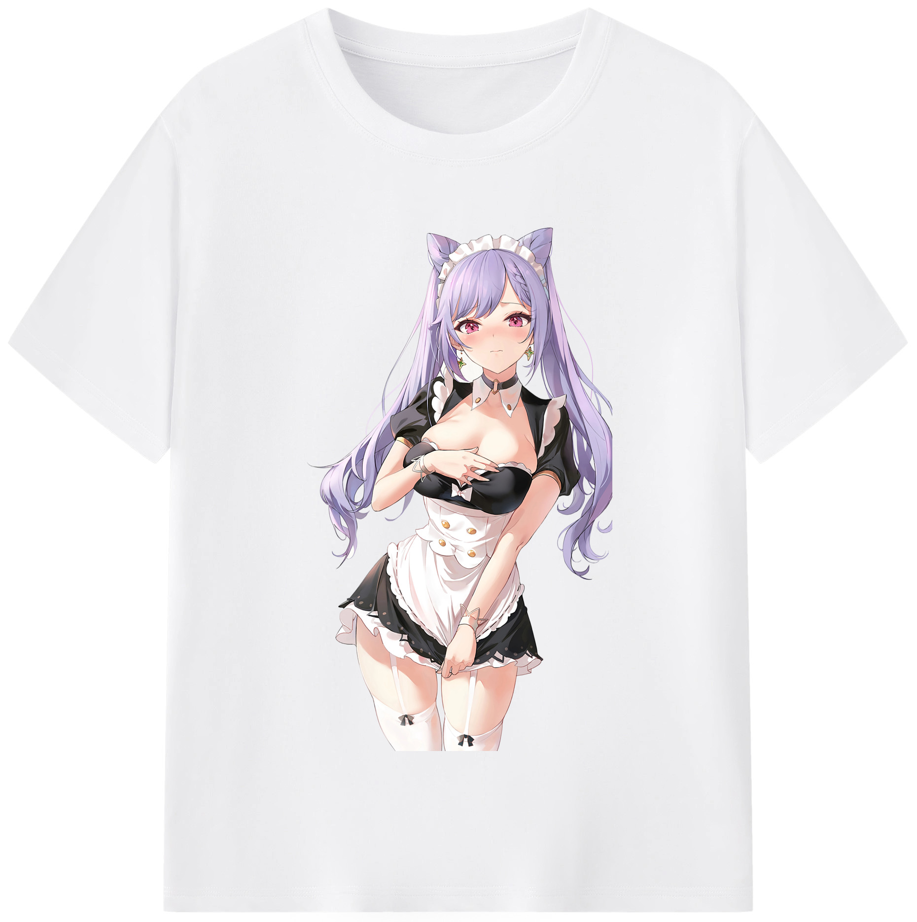 げんし神 刻晴 こくせい genshin Kokusei 綿100％半袖Tシャツ（フロントプリント）