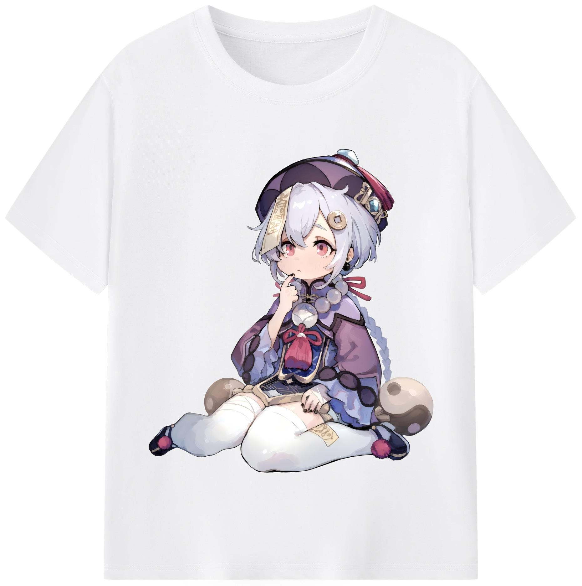 げんし神 七七 なな  genshin Nana 綿100％半袖Tシャツ（フロントプリント）