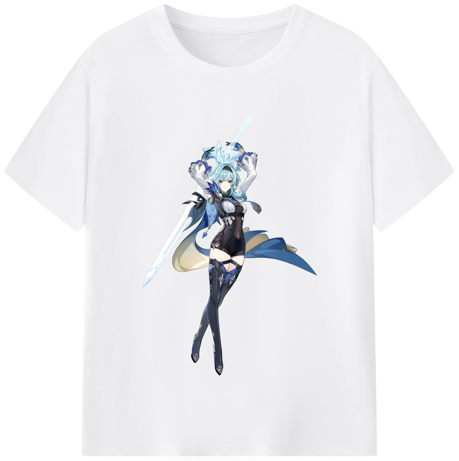 げんし神 优菈 ゆうら genshin Yūra 綿100％半袖Tシャツ（フロントプリント）