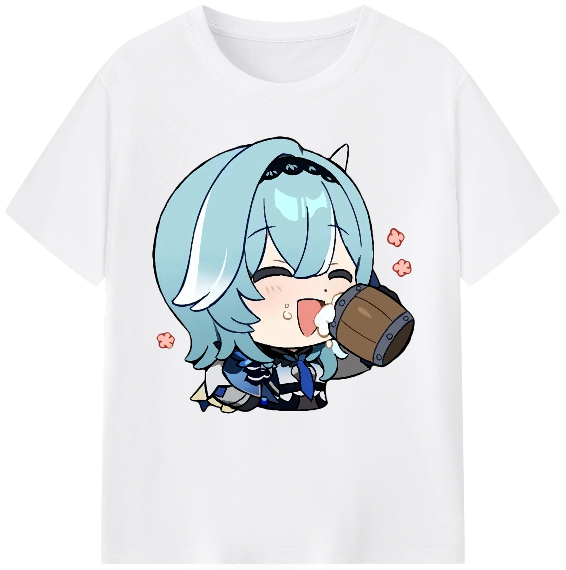 げんし神 优菈 ゆうら genshin Yūra 綿100％半袖Tシャツ（フロントプリント）