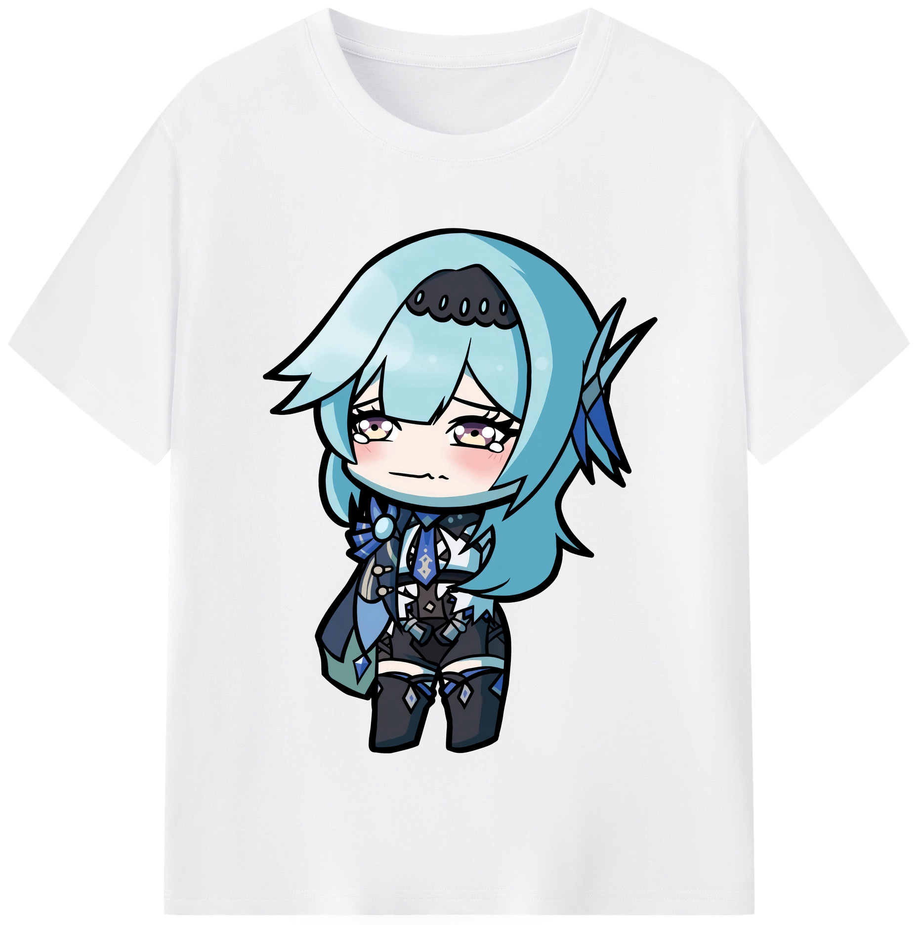 げんし神 优菈 ゆうら genshin Yūra 綿100％半袖Tシャツ（フロントプリント）