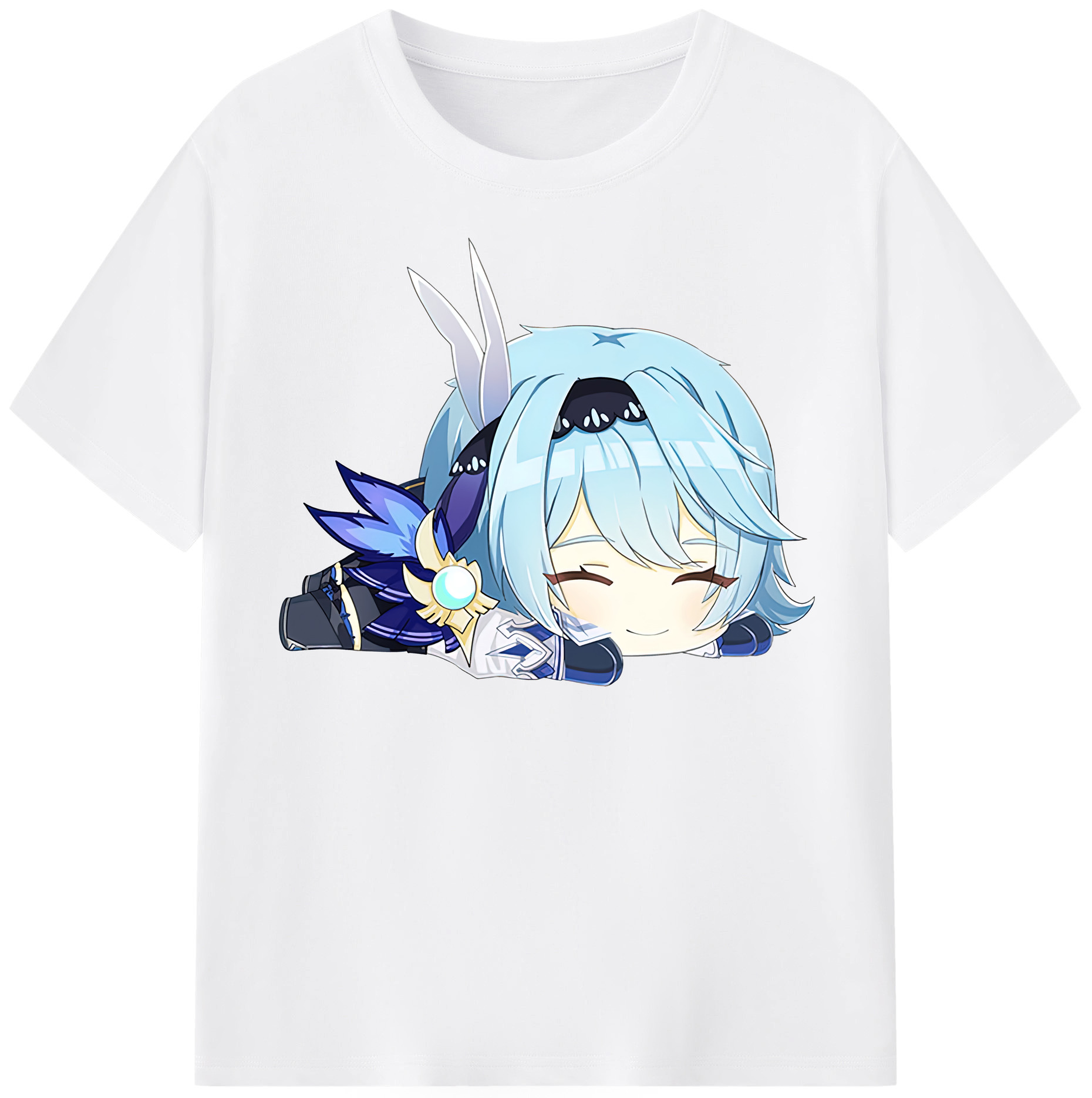 げんし神 优菈 ゆうら genshin Yūra 綿100％半袖Tシャツ（フロントプリント）