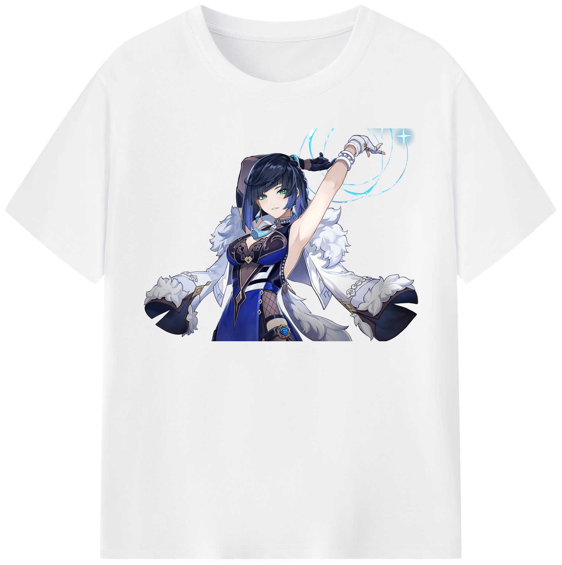 げんし神 夜兰 やらん genshin Yaran 綿100％半袖Tシャツ（フロントプリント）