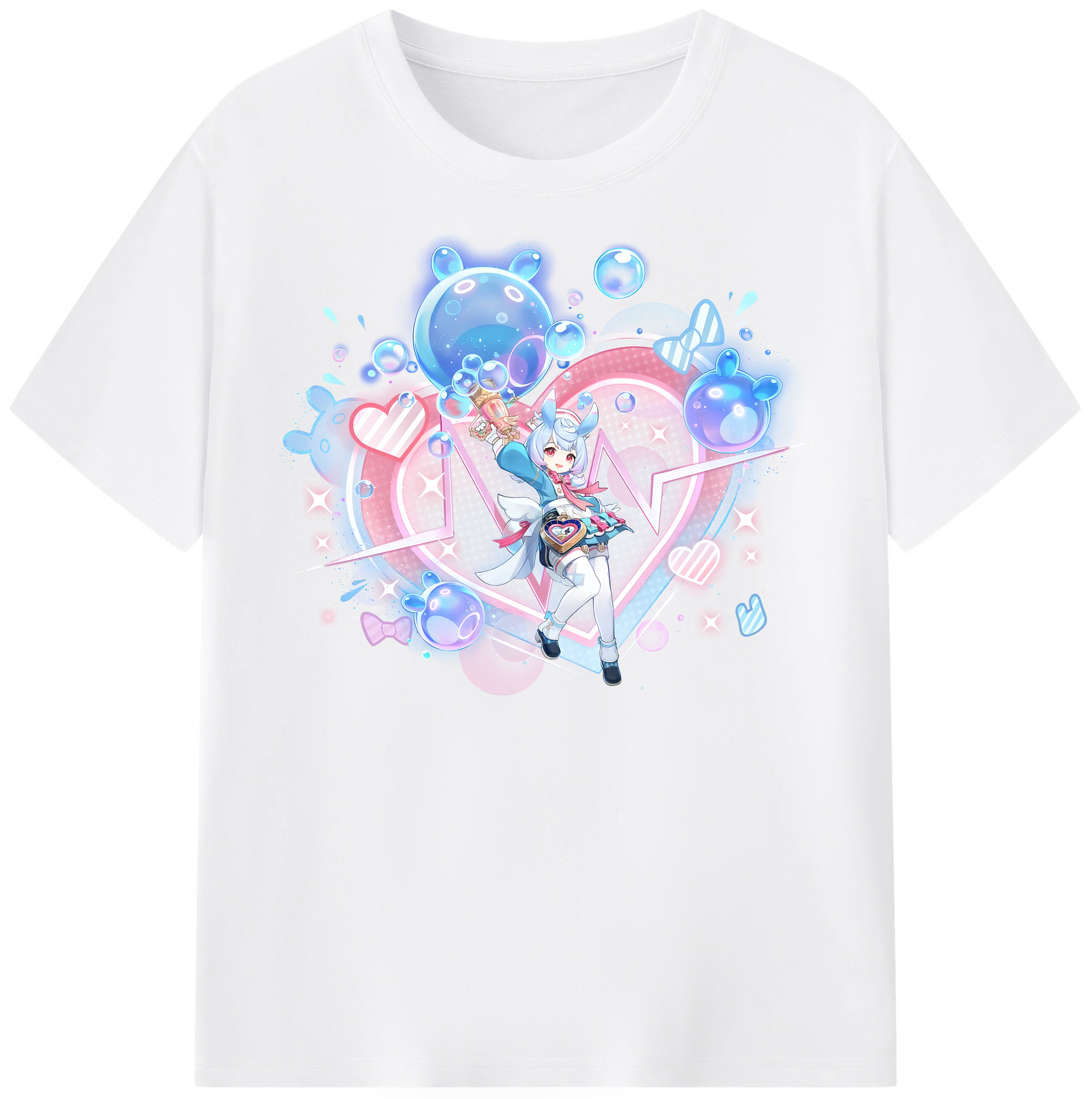 げんし神 シゲウィン genshin Shigewin 綿100％半袖Tシャツ（フロントプリント）