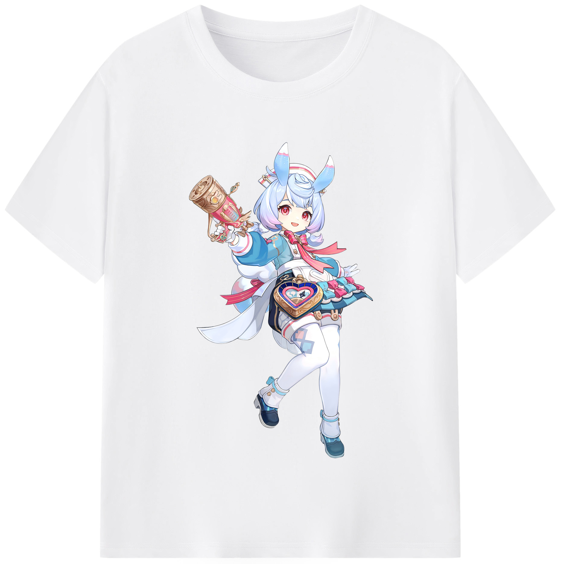 げんし神 シゲウィン genshin Shigewin 綿100％半袖Tシャツ（フロントプリント）