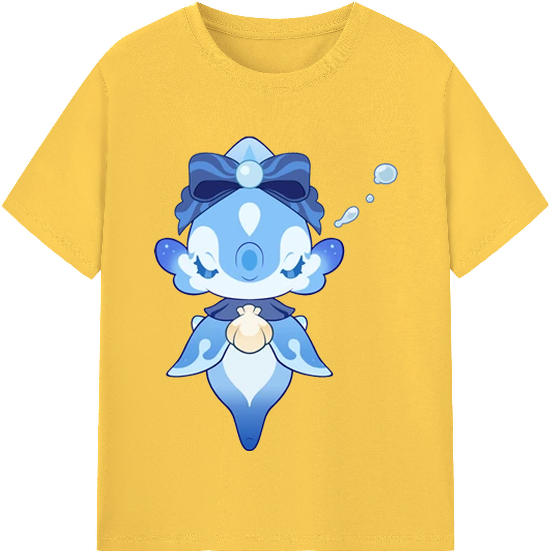 げんし神 フリーナ genshin Furina 綿100％半袖Tシャツ（フロントプリント）