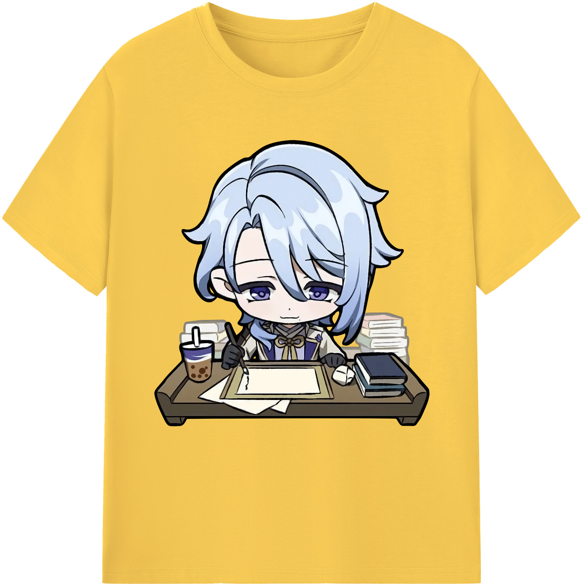 げんし神 神里綾人 かみさとあやと genshin Kamisato Ayato 綿100％半袖Tシャツ（フロントプリント）