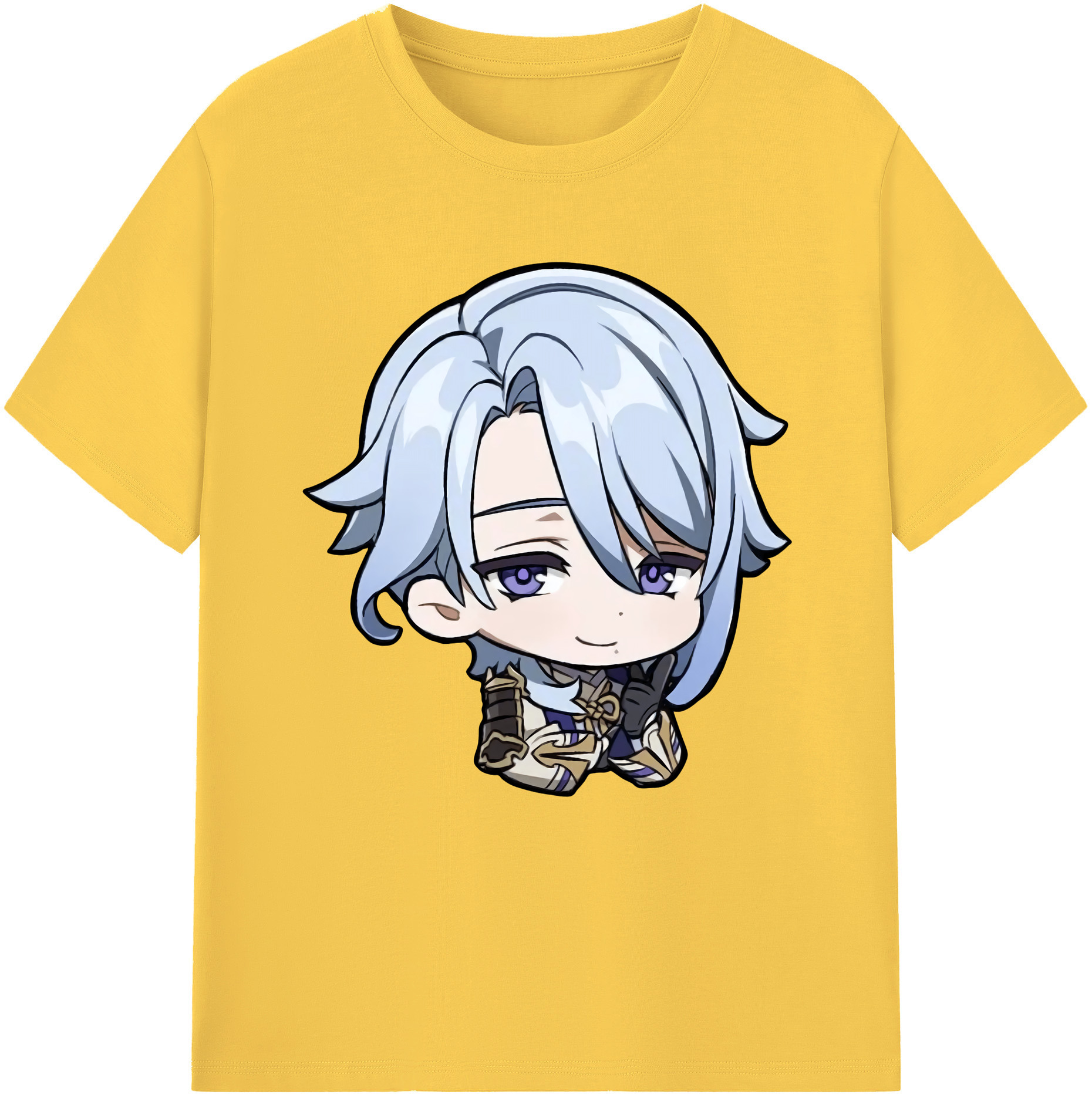 げんし神 神里綾人 かみさとあやと genshin Kamisato Ayato 綿100％半袖Tシャツ（フロントプリント）