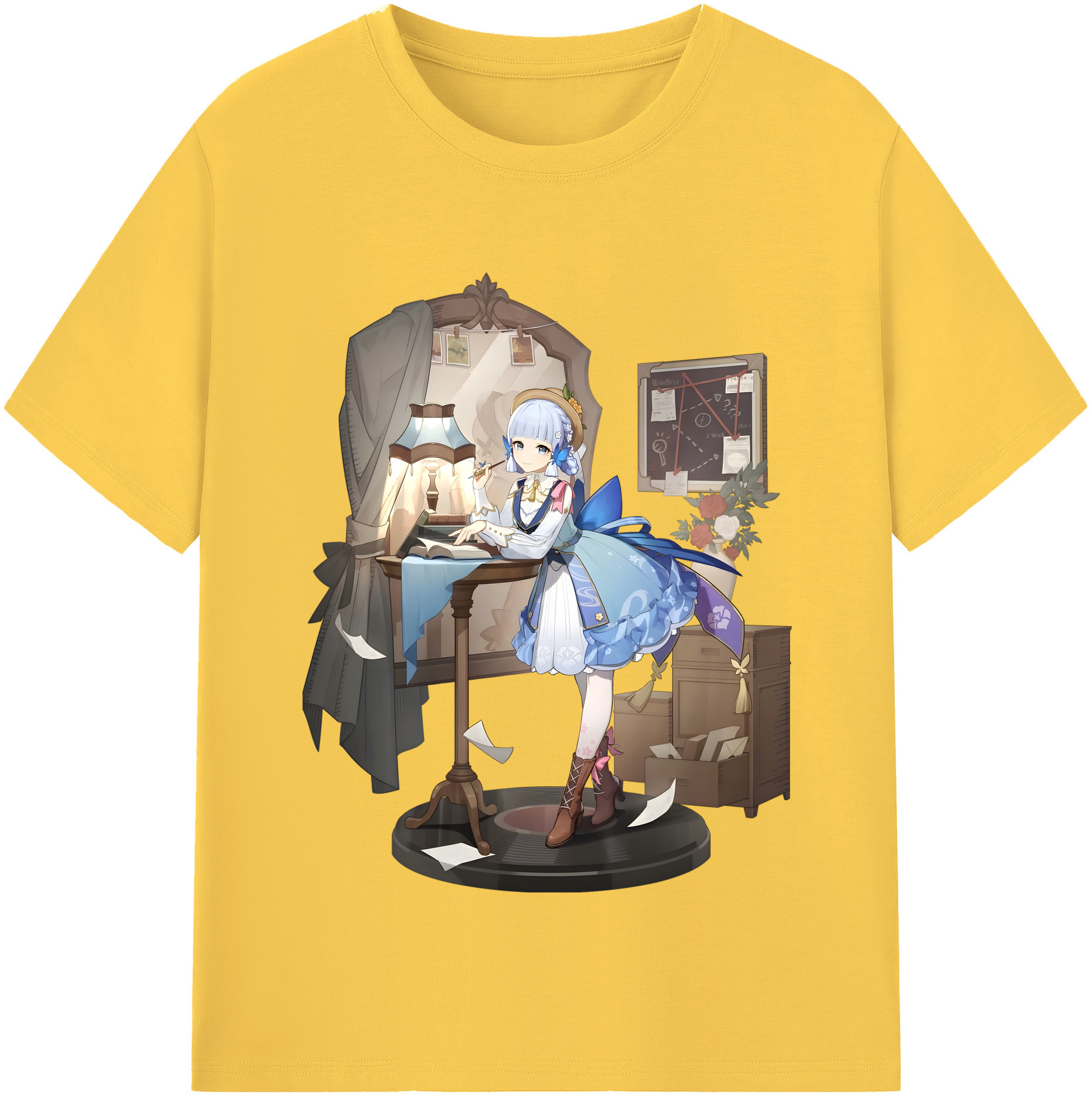 げんし神 神里綾華 神宮寺レン genshin Kamimiya Ren 綿100％半袖Tシャツ（フロントプリント）