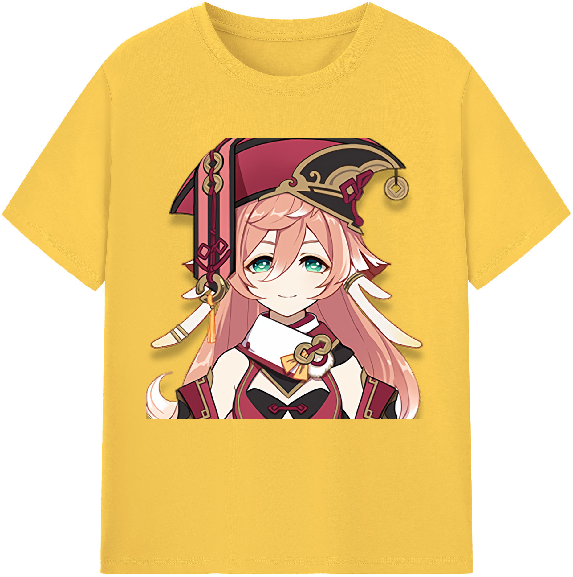 げんし神 ヤンフェイ genshin Yanfei 綿100％半袖Tシャツ（フロントプリント）