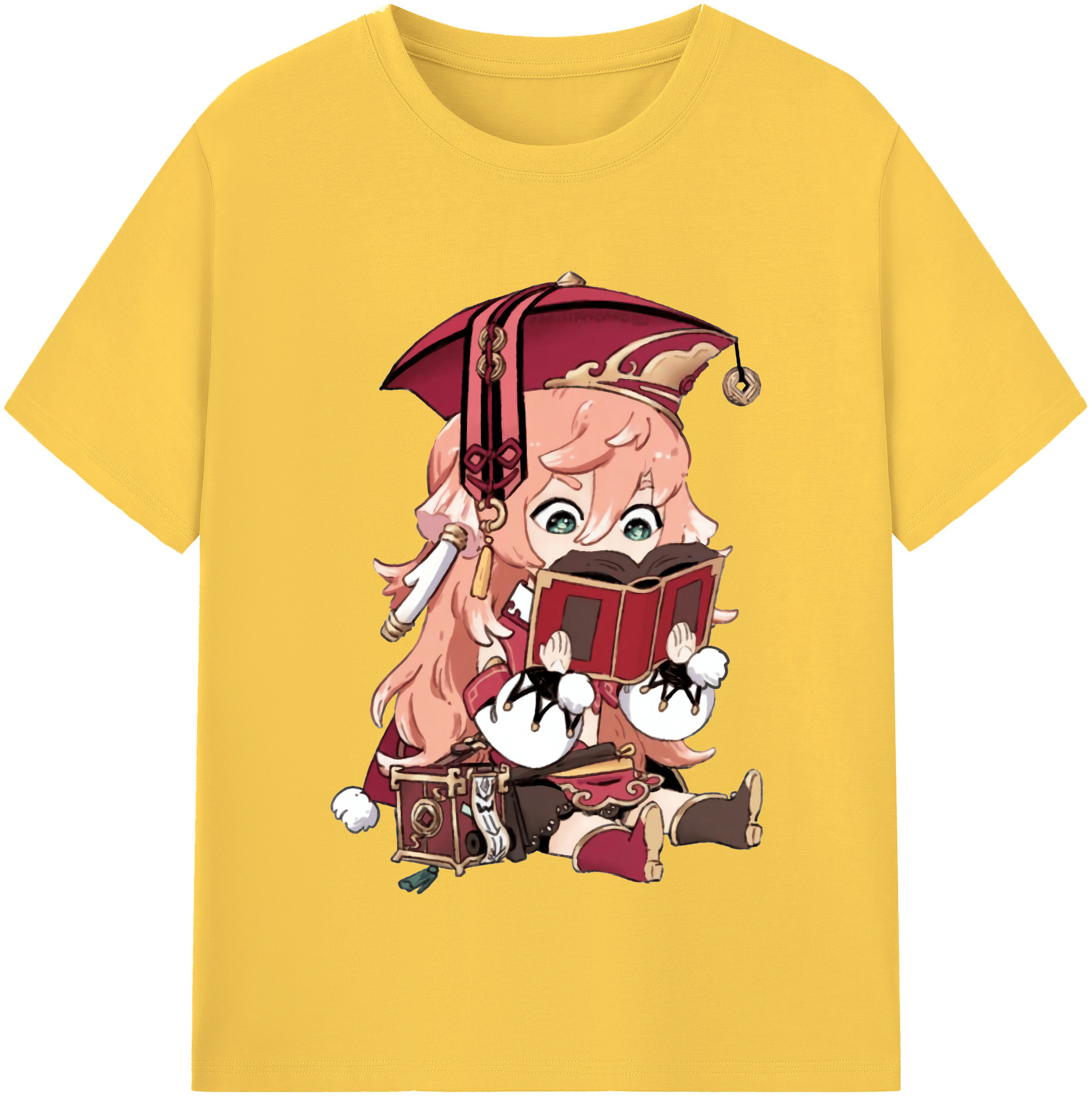 げんし神 ヤンフェイ genshin Yanfei 綿100％半袖Tシャツ（フロントプリント）