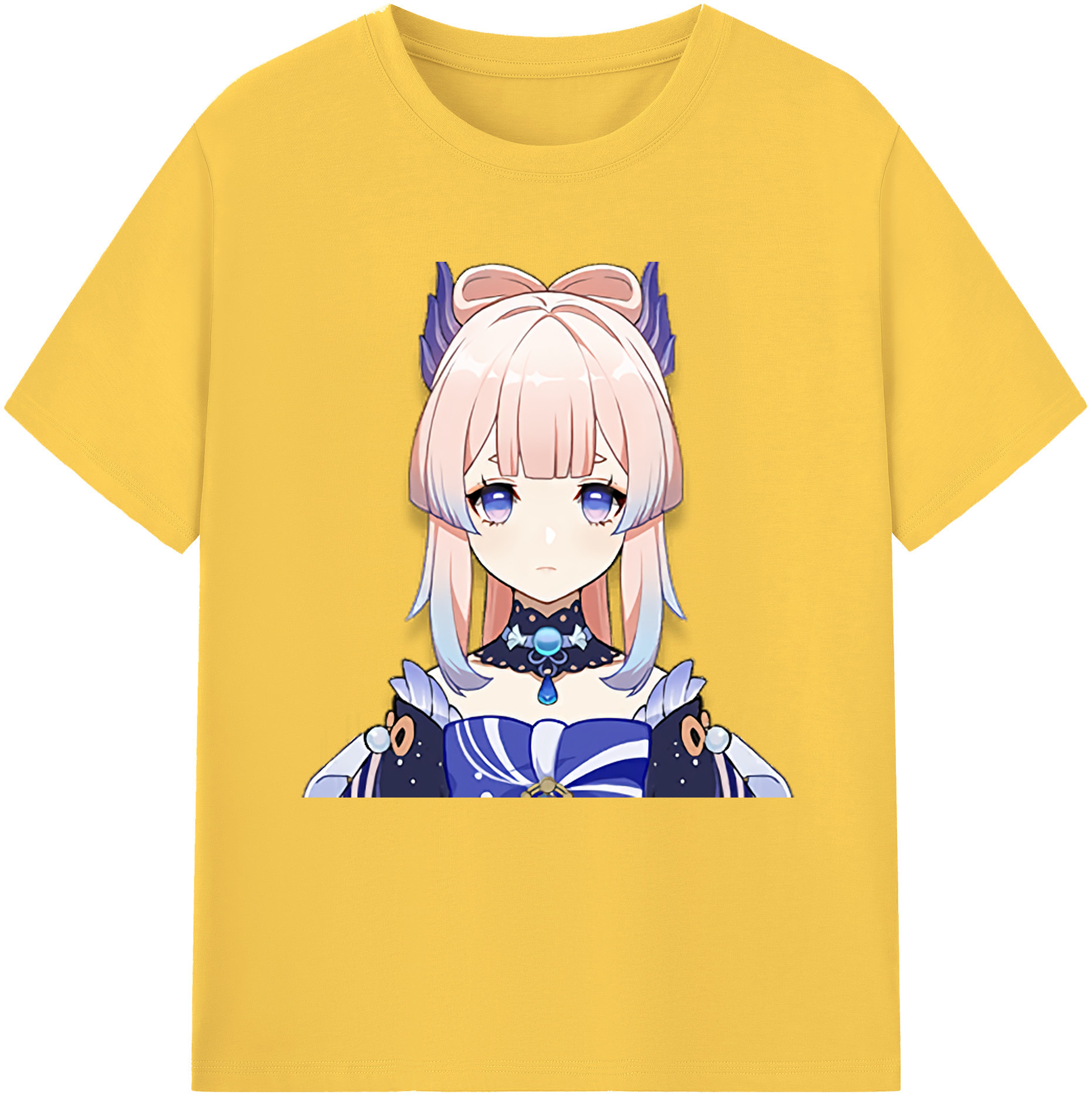 げんし神 珊瑚宮心海 サンゴノミヤ・ココミ genshin Sangonomiya Kokomi 綿100％半袖Tシャツ（フロントプリント）