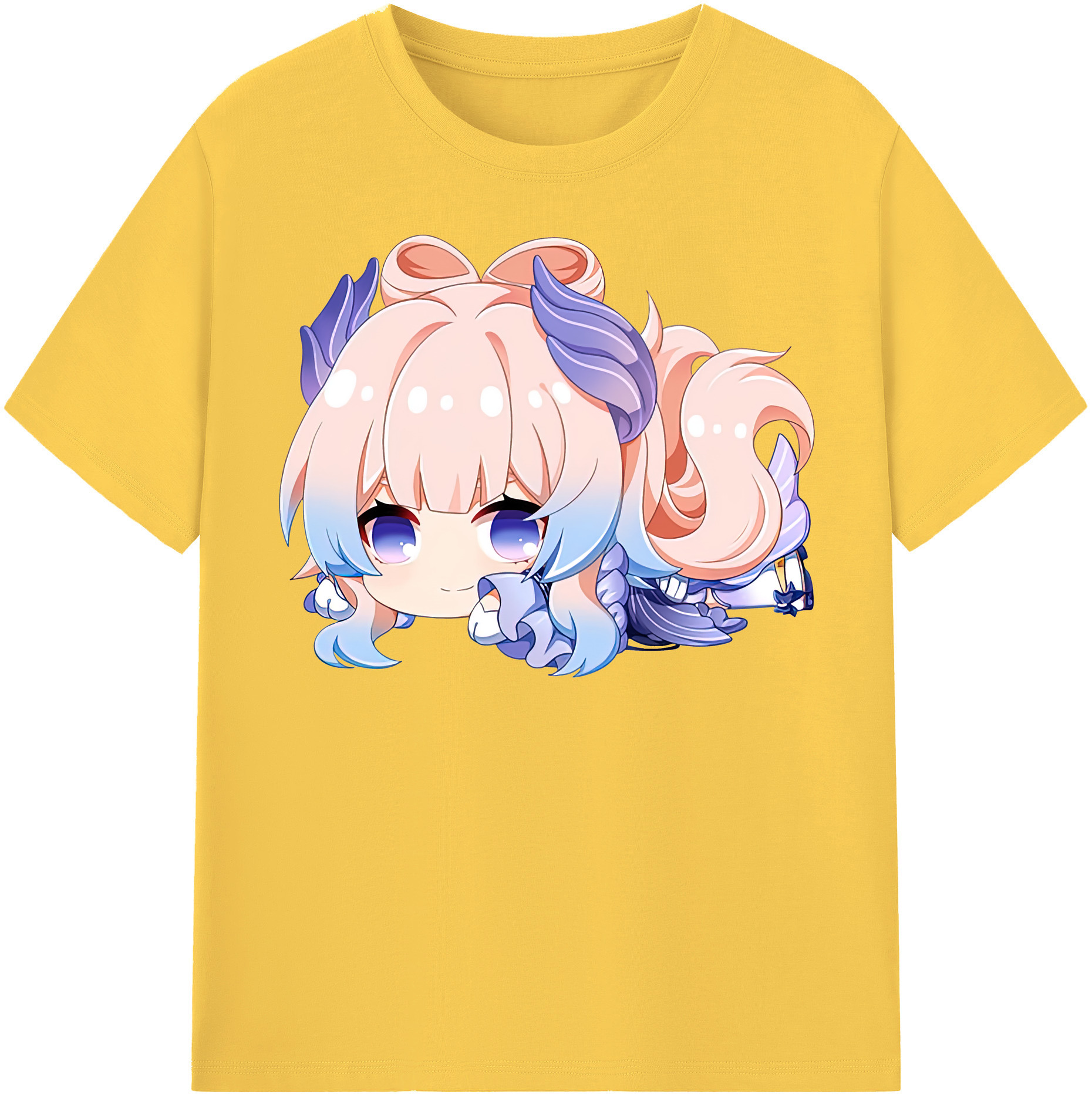 げんし神 珊瑚宮心海 サンゴノミヤ・ココミ genshin Sangonomiya Kokomi 綿100％半袖Tシャツ（フロントプリント）