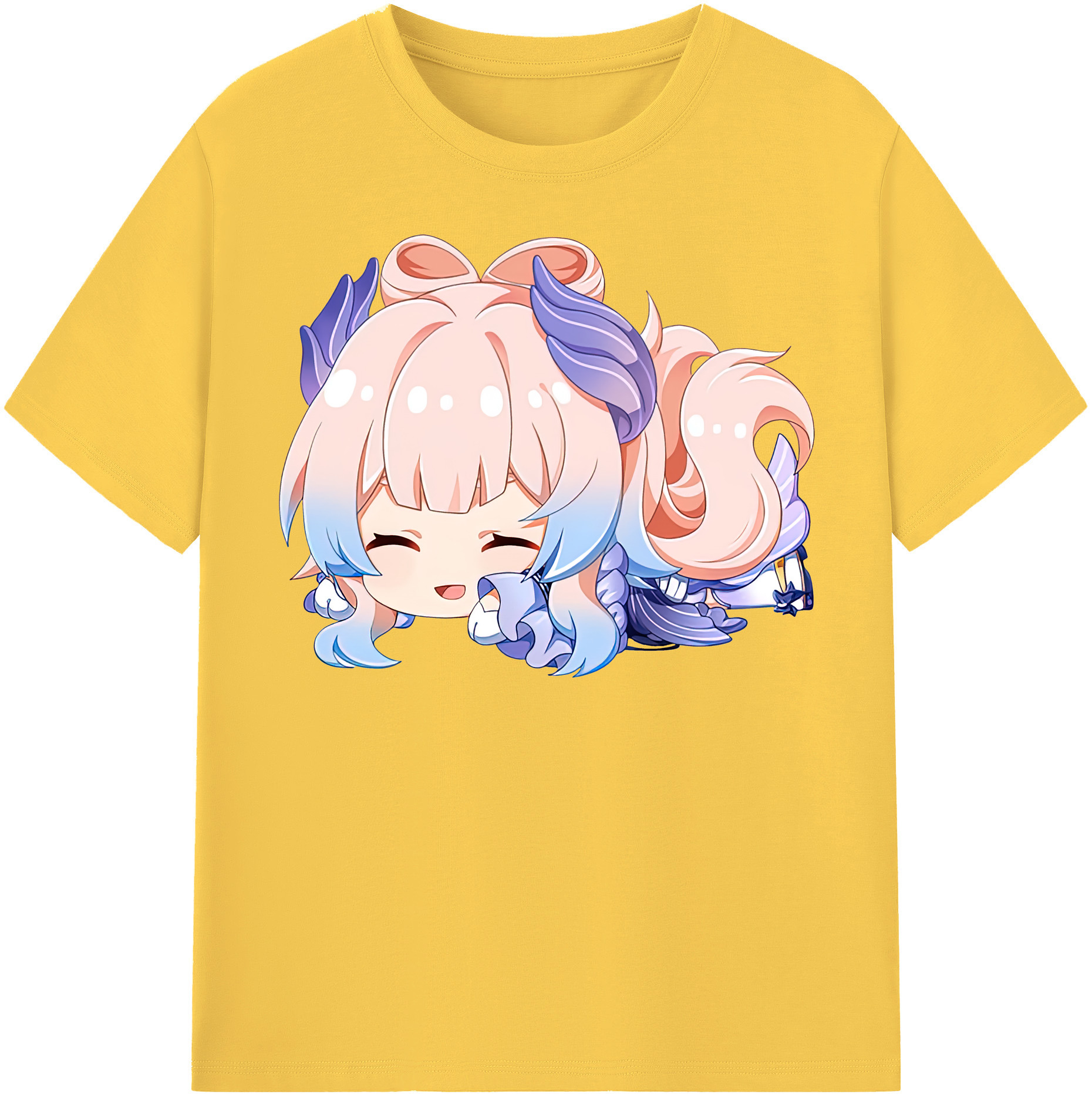 げんし神 珊瑚宮心海 サンゴノミヤ・ココミ genshin Sangonomiya Kokomi 綿100％半袖Tシャツ（フロントプリント）