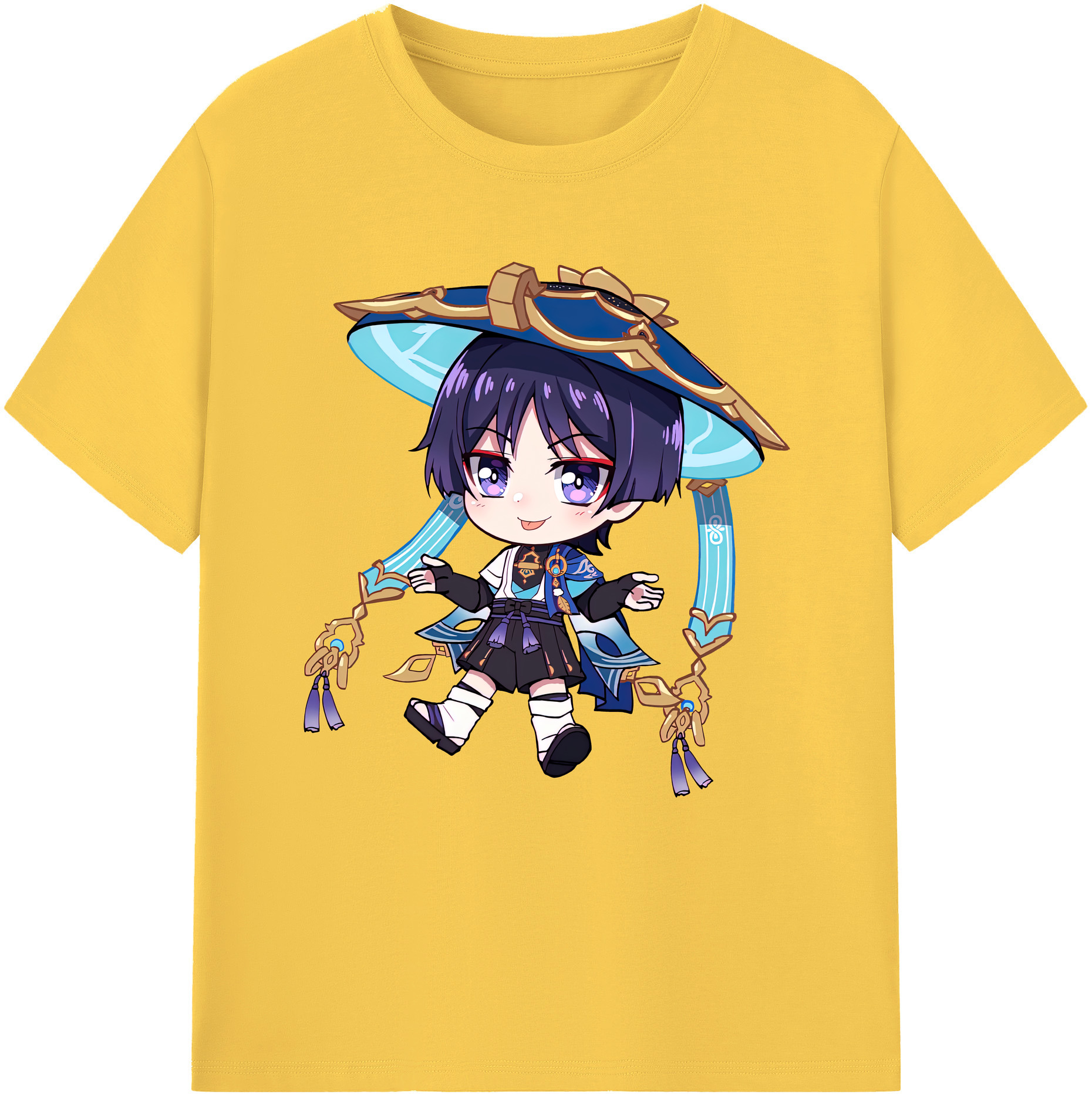 げんし神 さんペい genshin Sanpei 綿100％半袖Tシャツ（フロントプリント）