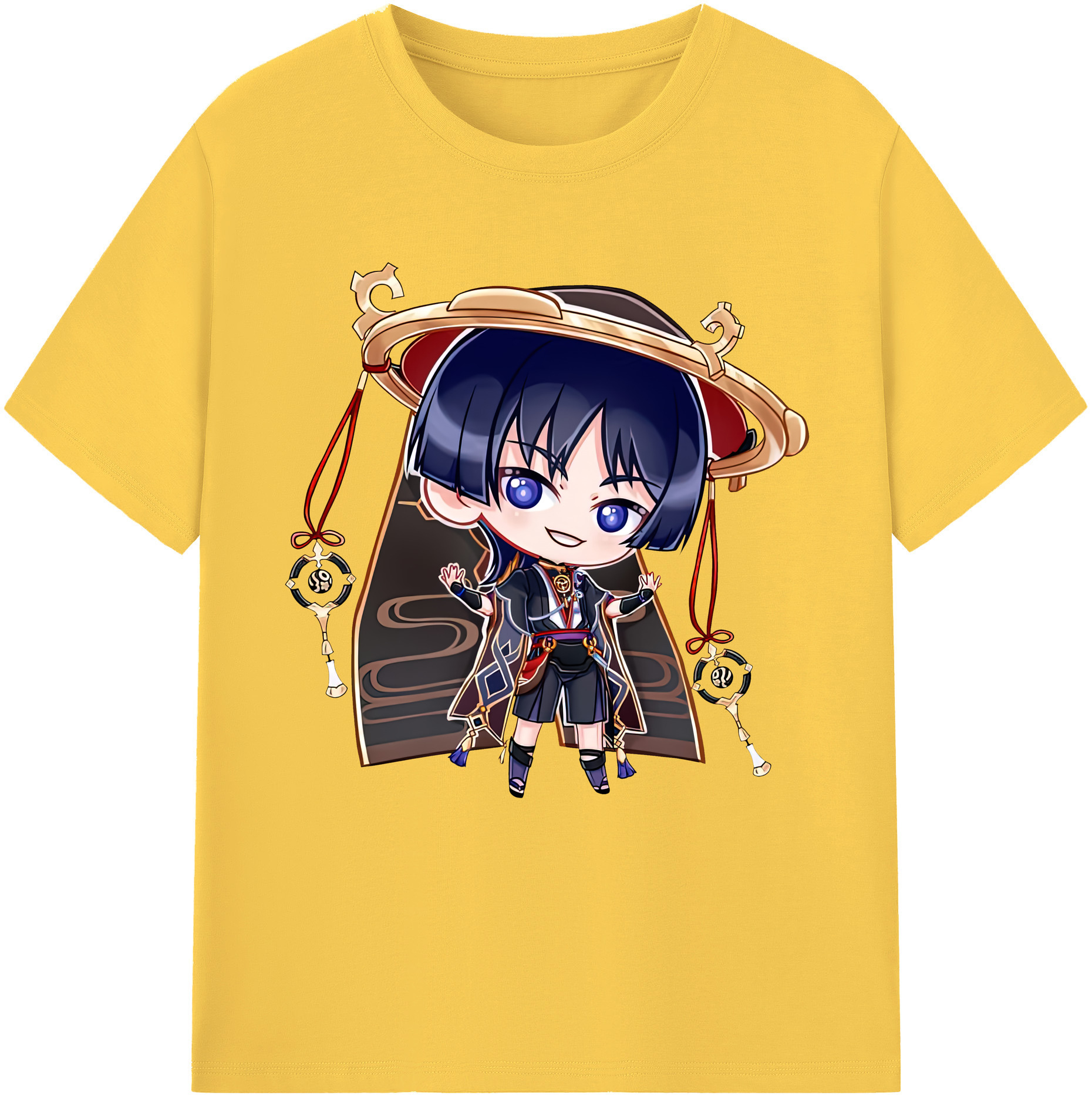 げんし神 さんペい genshin Sanpei 綿100％半袖Tシャツ（フロントプリント）