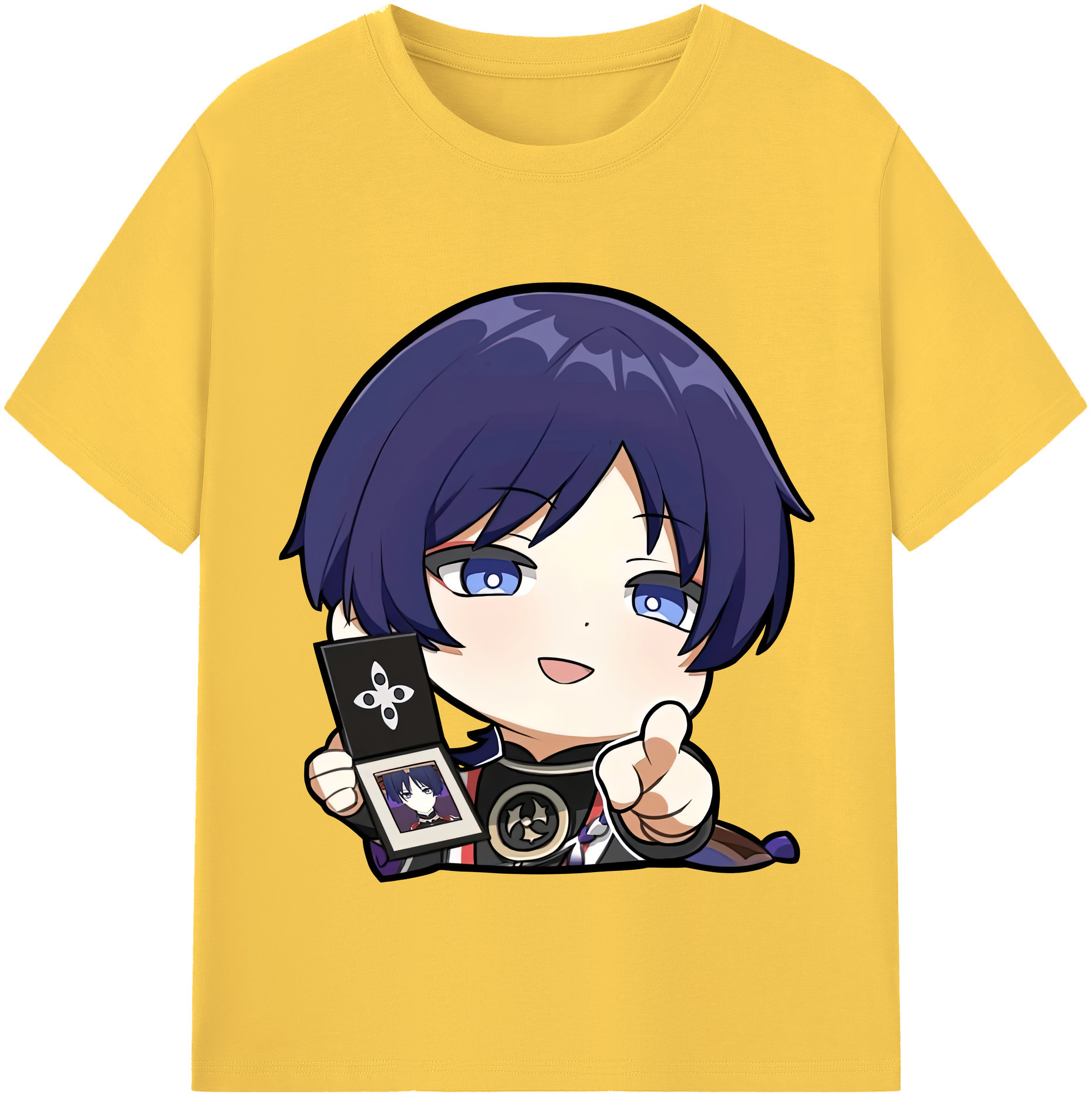 げんし神 さんペい genshin Sanpei 綿100％半袖Tシャツ（フロントプリント）