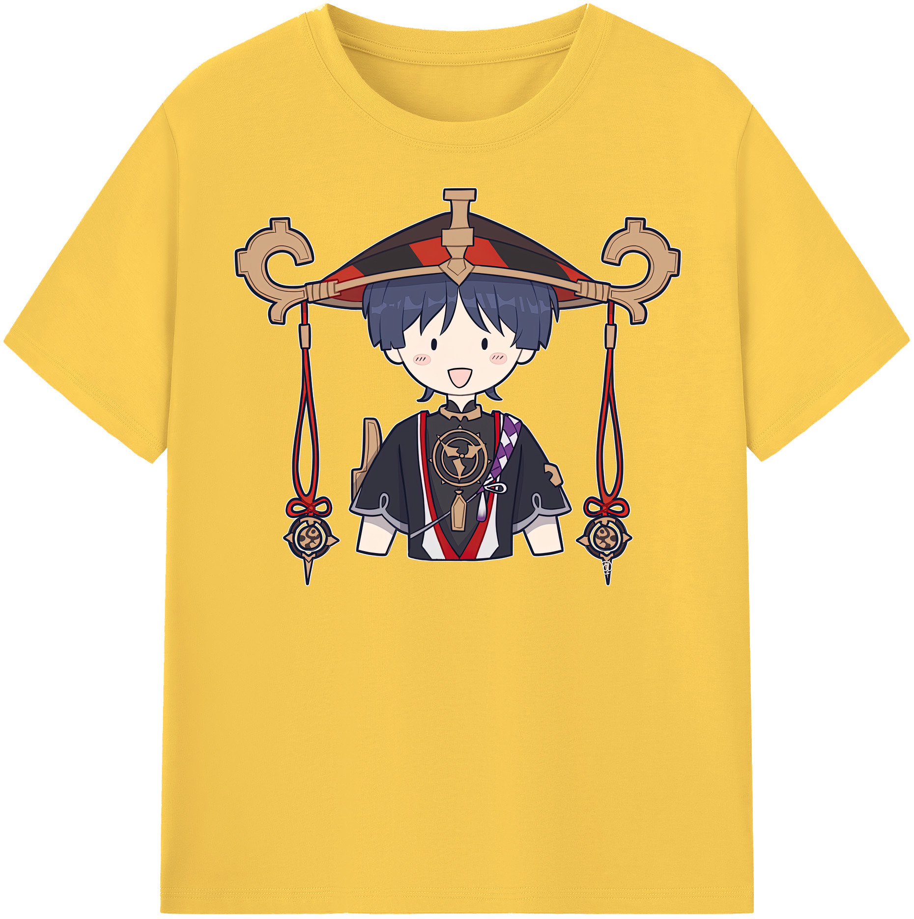 げんし神 さんペい genshin Sanpei 綿100％半袖Tシャツ（フロントプリント）