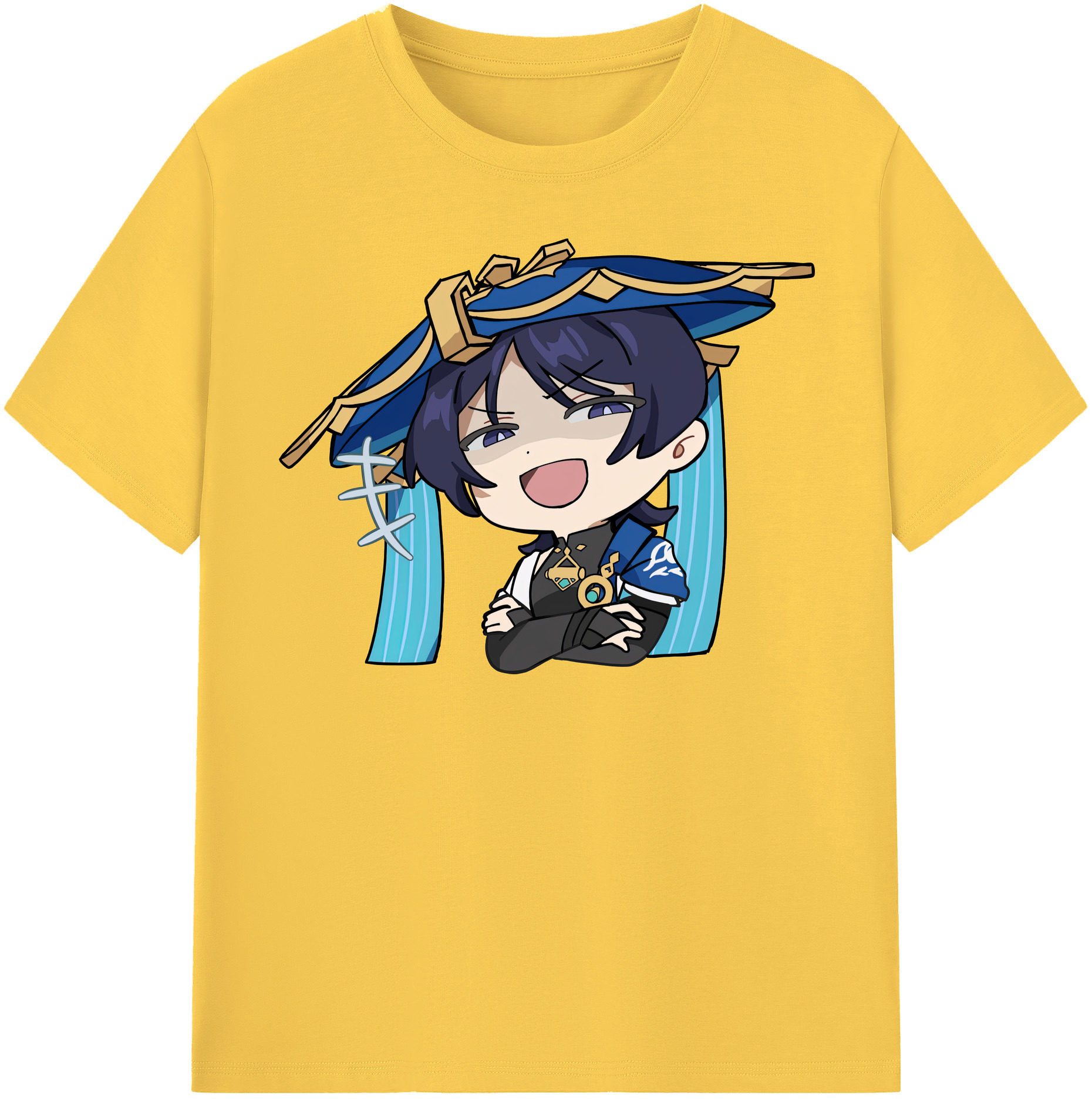 げんし神 さんペい genshin Sanpei 綿100％半袖Tシャツ（フロントプリント）