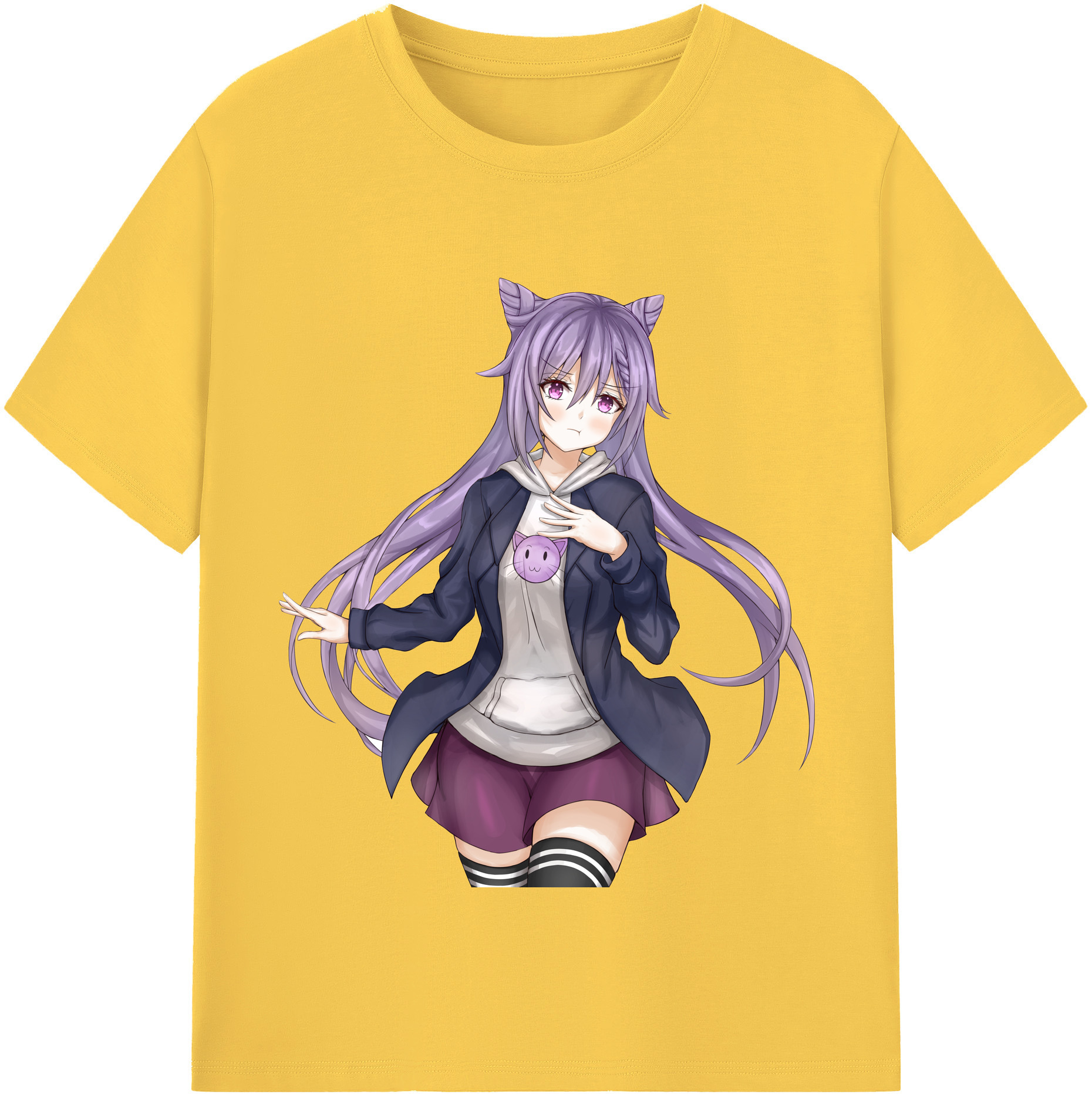 げんし神 刻晴 こくせい genshin Kokusei 綿100％半袖Tシャツ（フロントプリント）
