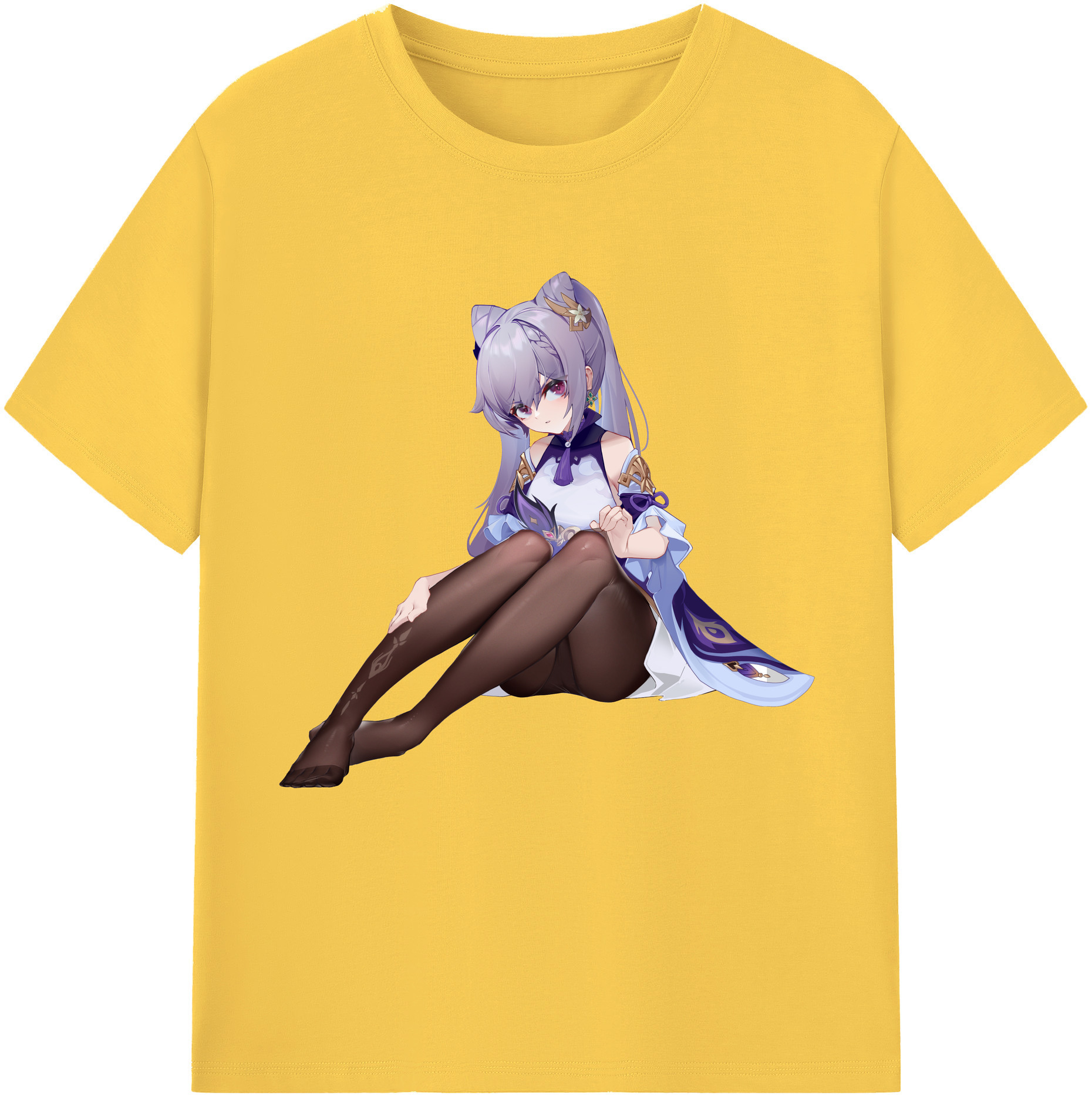 げんし神 刻晴 こくせい genshin Kokusei 綿100％半袖Tシャツ（フロントプリント）