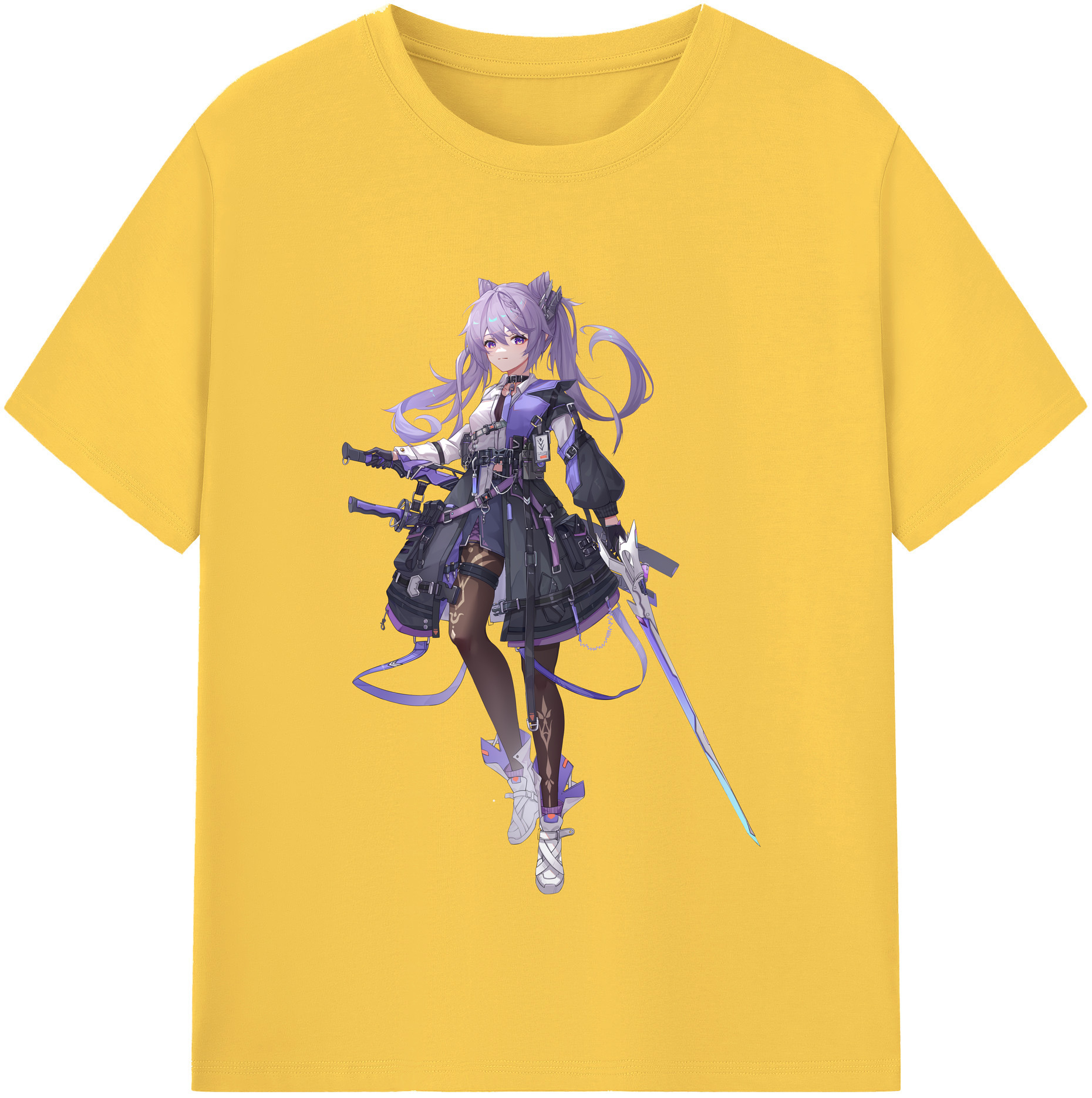 げんし神 刻晴 こくせい genshin Kokusei 綿100％半袖Tシャツ（フロントプリント）