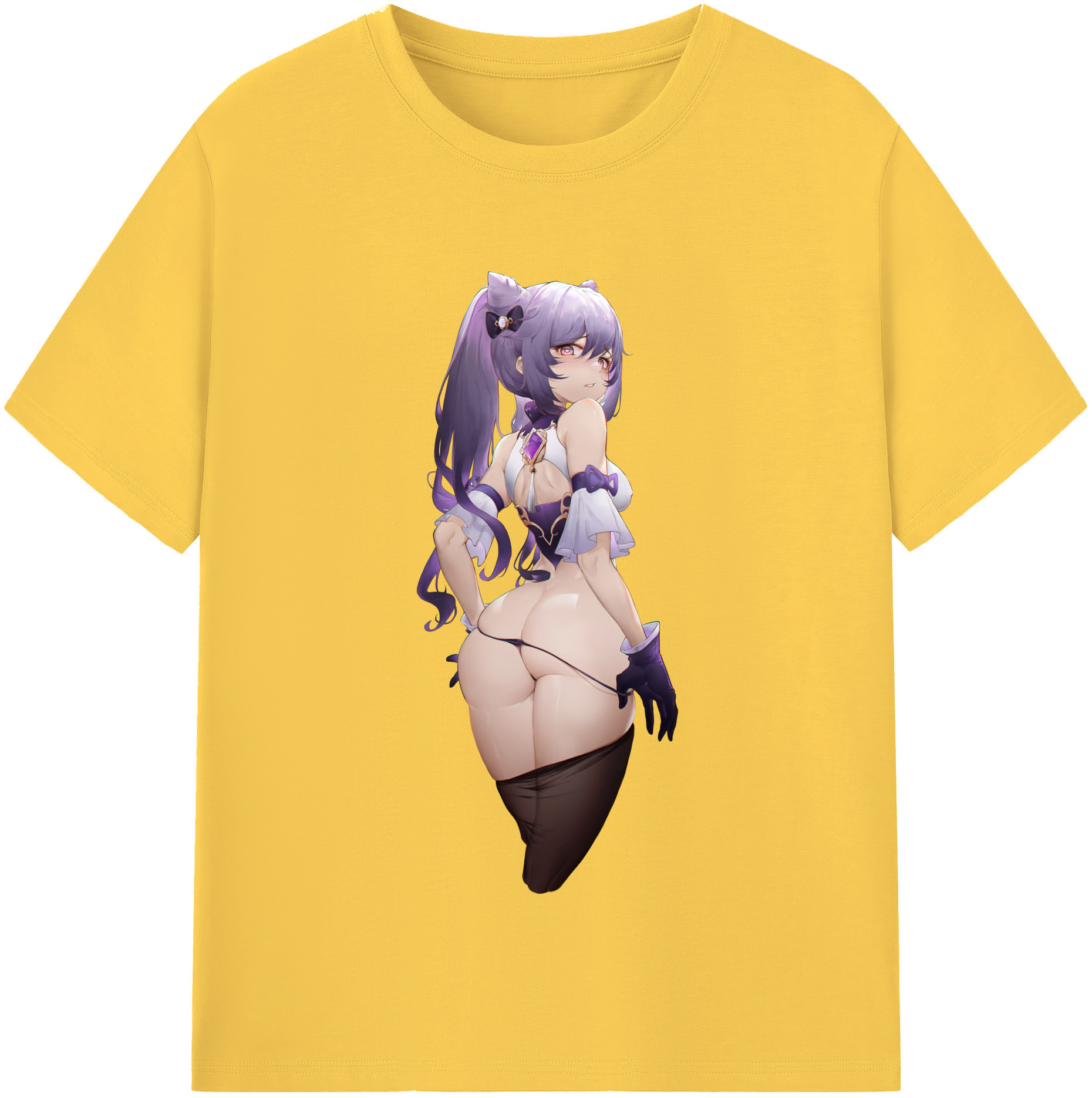 げんし神 刻晴 こくせい genshin Kokusei 綿100％半袖Tシャツ（フロントプリント）