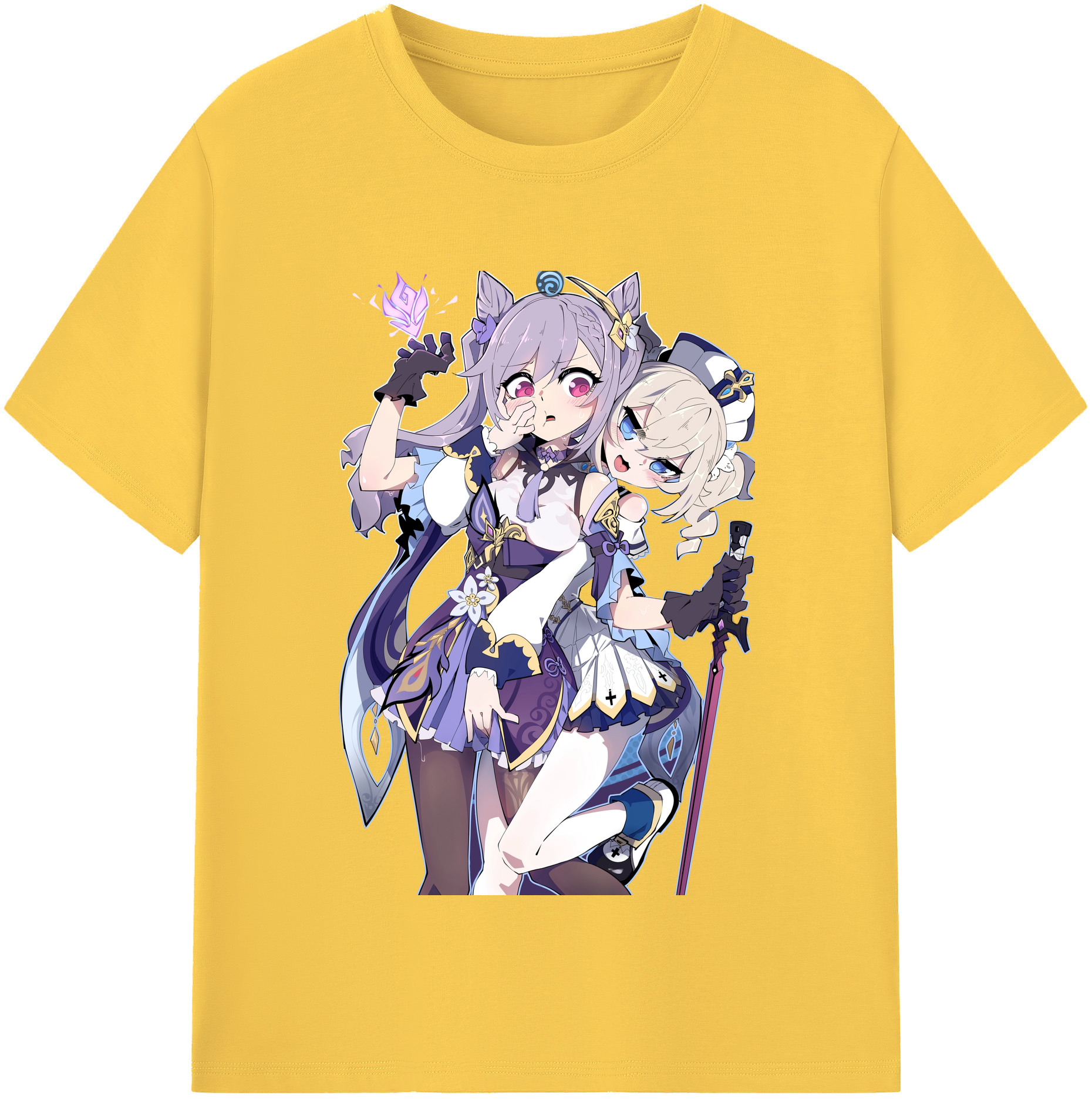 げんし神 刻晴 こくせい genshin Kokusei 綿100％半袖Tシャツ（フロントプリント）
