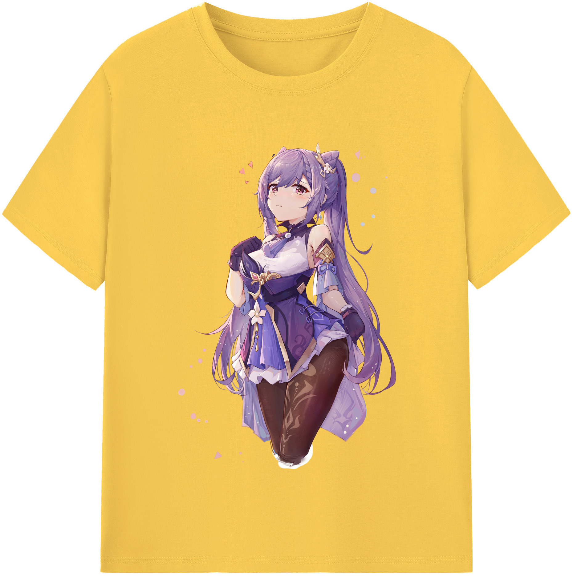 げんし神 刻晴 こくせい genshin Kokusei 綿100％半袖Tシャツ（フロントプリント）
