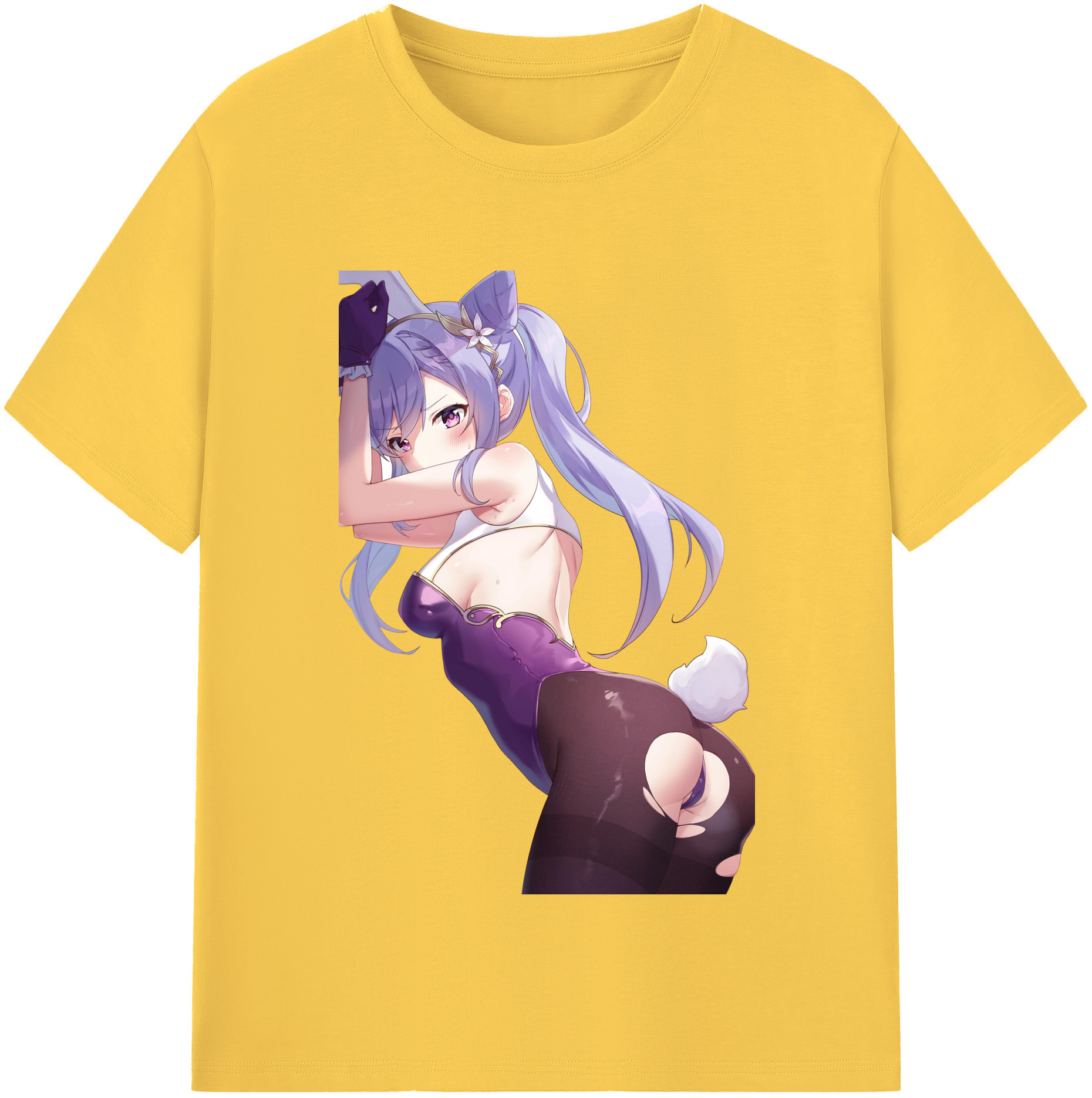 げんし神 刻晴 こくせい genshin Kokusei 綿100％半袖Tシャツ（フロントプリント）