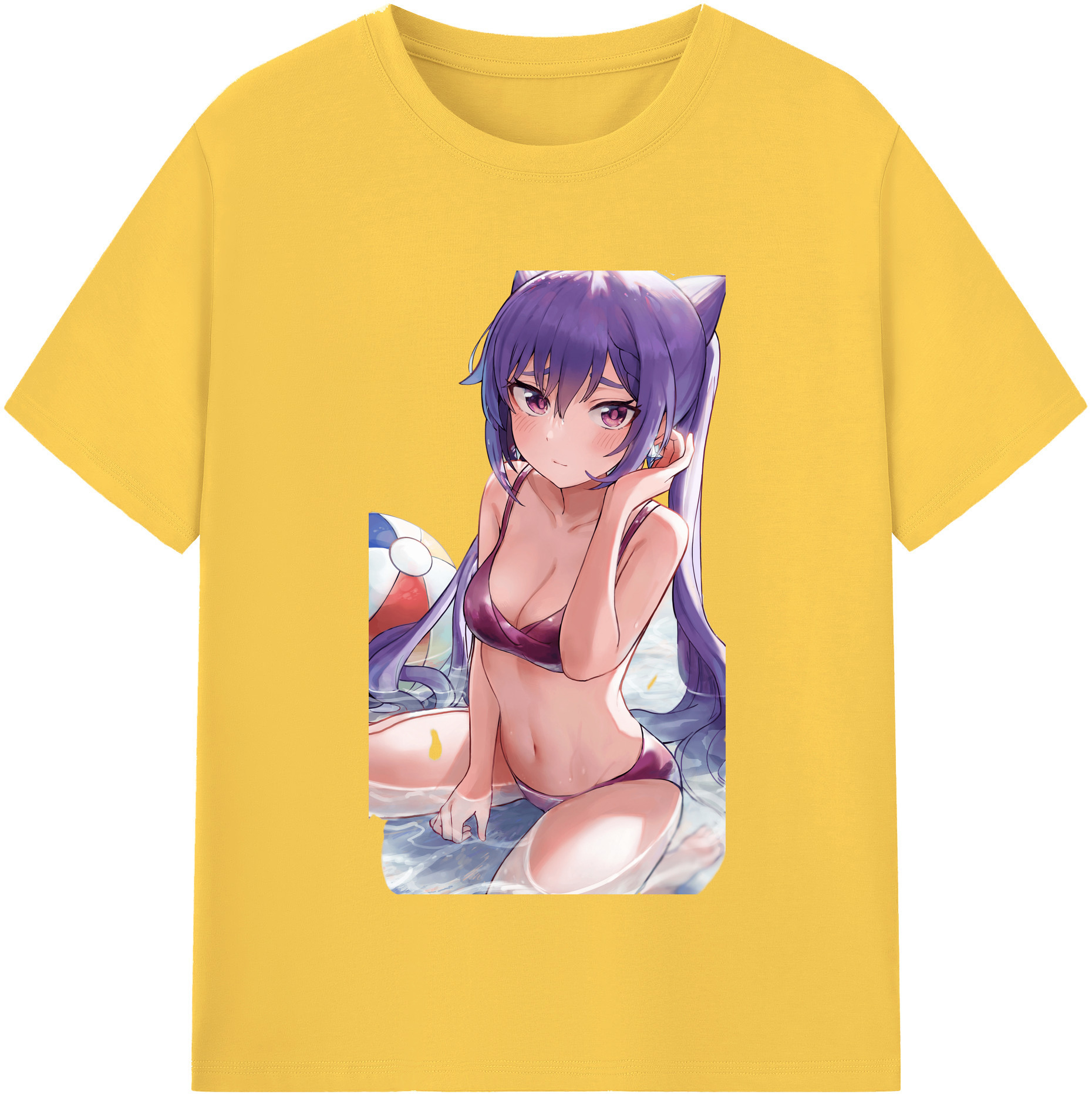げんし神 刻晴 こくせい genshin Kokusei 綿100％半袖Tシャツ（フロントプリント）