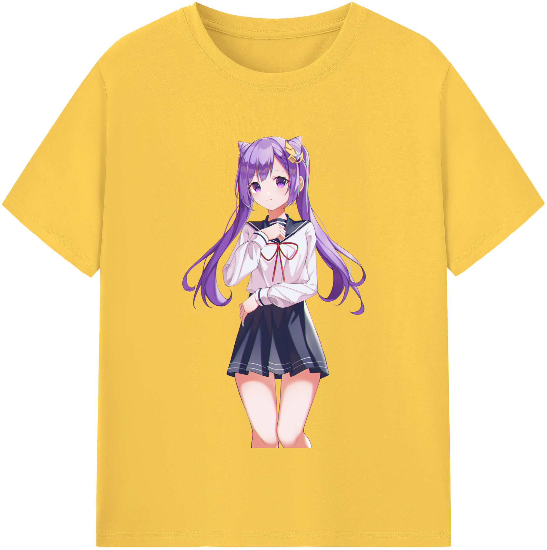 げんし神 刻晴 こくせい genshin Kokusei 綿100％半袖Tシャツ（フロントプリント）