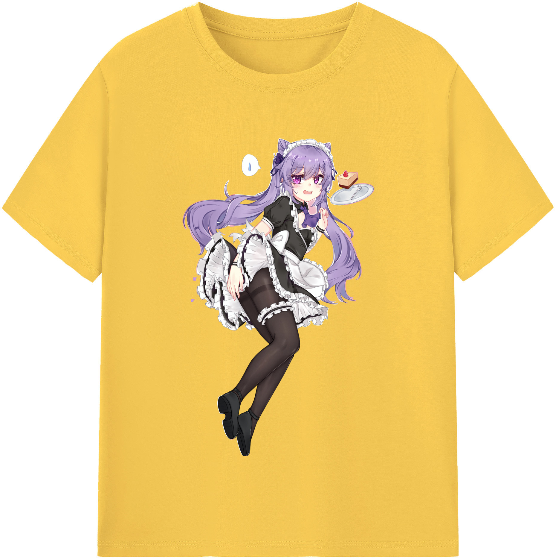 げんし神 刻晴 こくせい genshin Kokusei 綿100％半袖Tシャツ（フロントプリント）